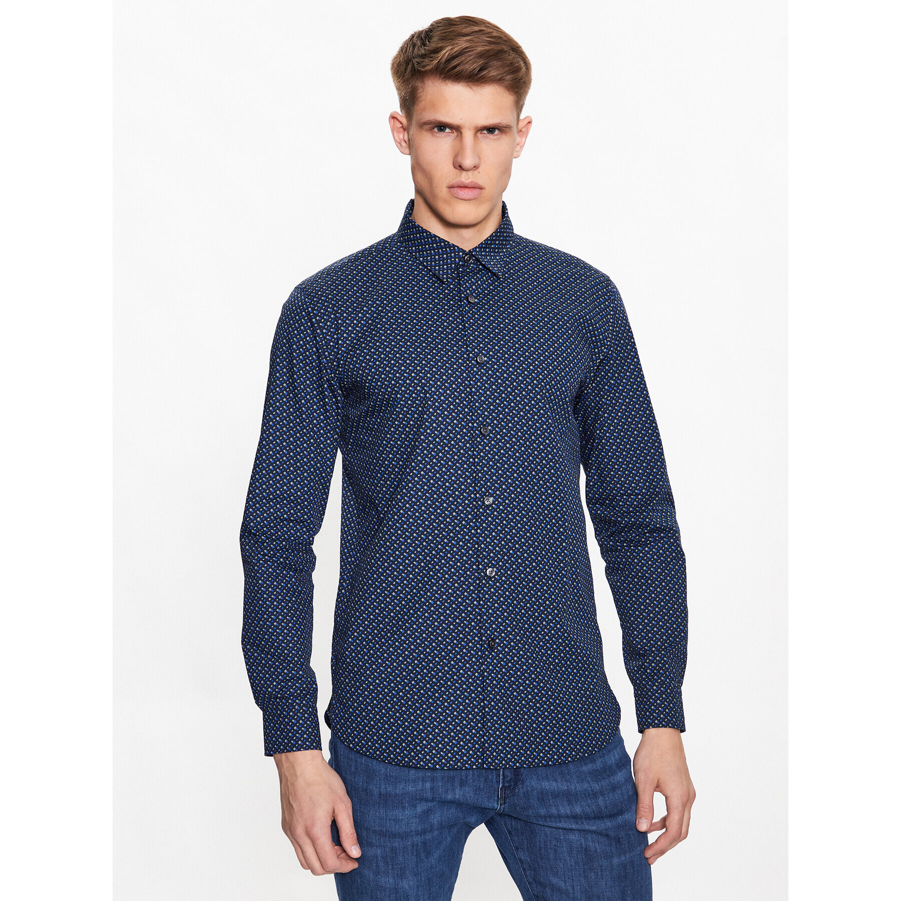 Boss Košile 50488041 Modrá Slim Fit - Pepit.cz