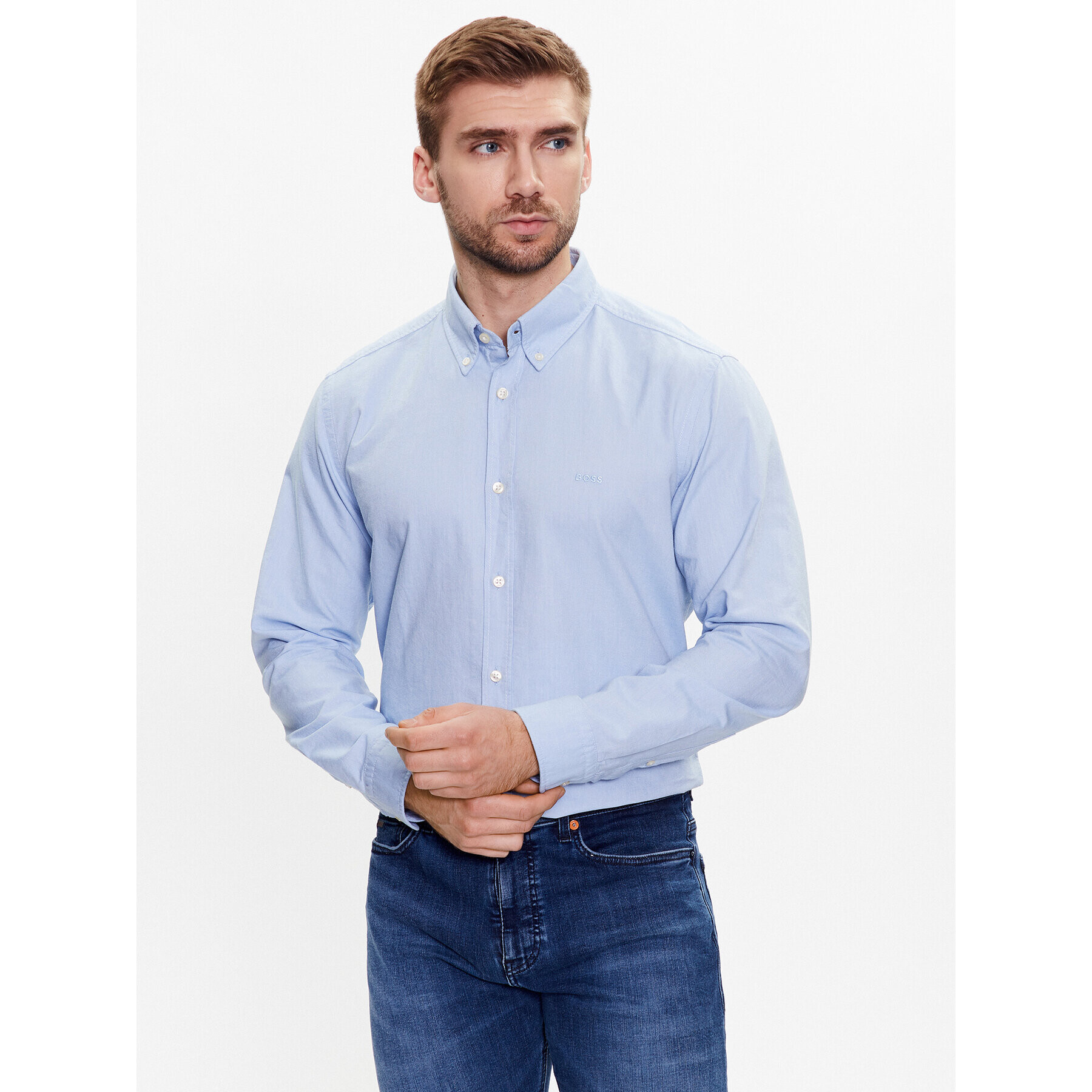 Boss Košile 50489341 Modrá Regular Fit - Pepit.cz