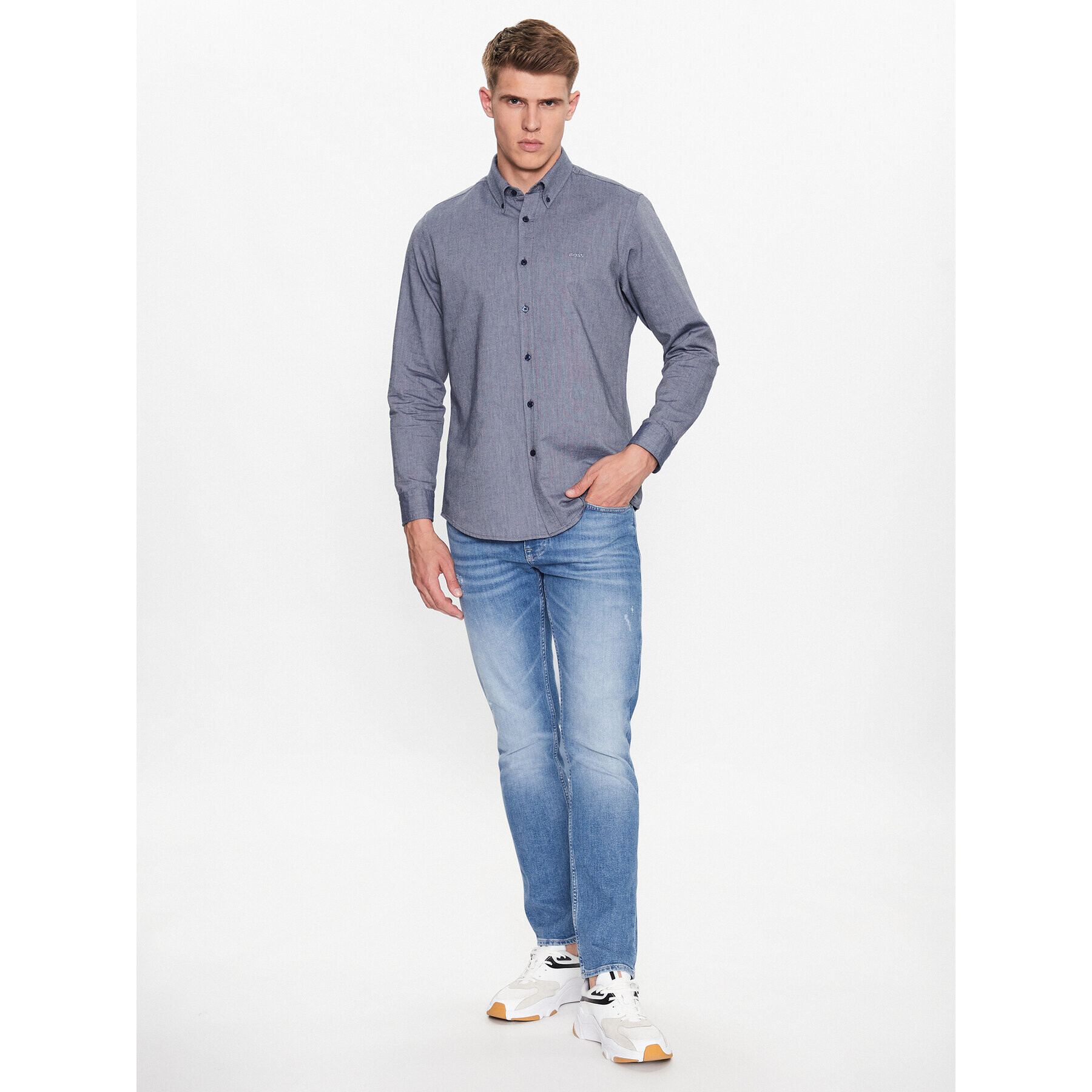 Boss Košile 50489341 Tmavomodrá Regular Fit - Pepit.cz