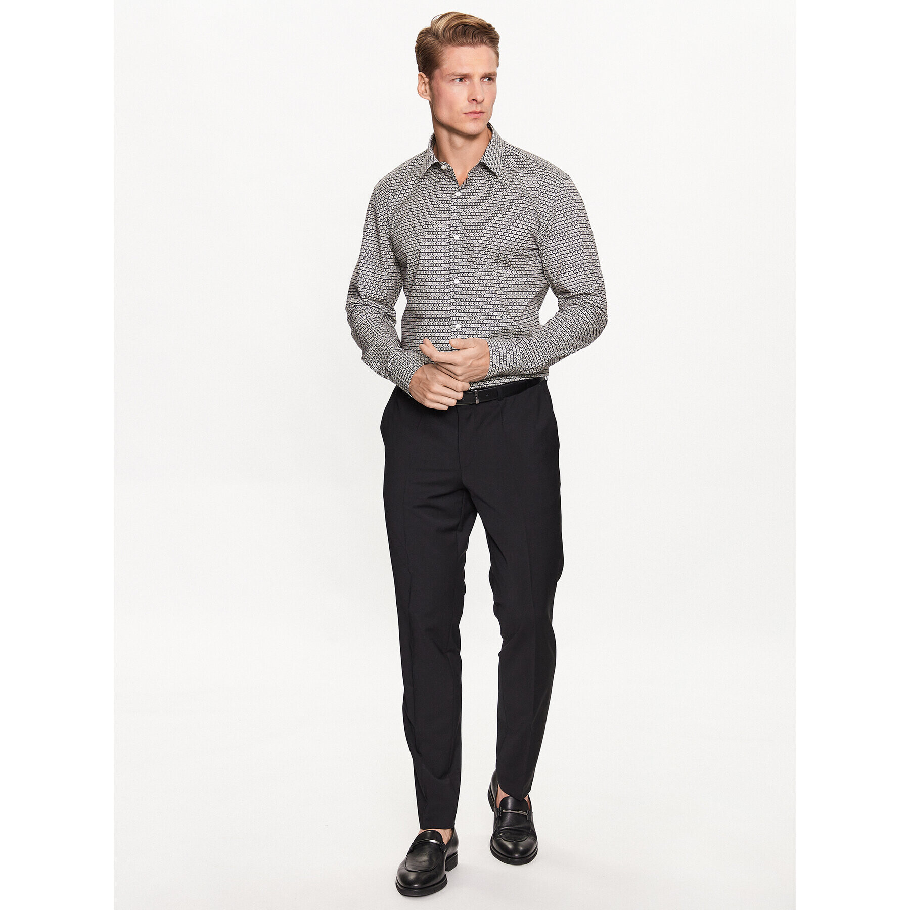 Boss Košile H-Hank-S-Kent 50490197 Šedá Slim Fit - Pepit.cz