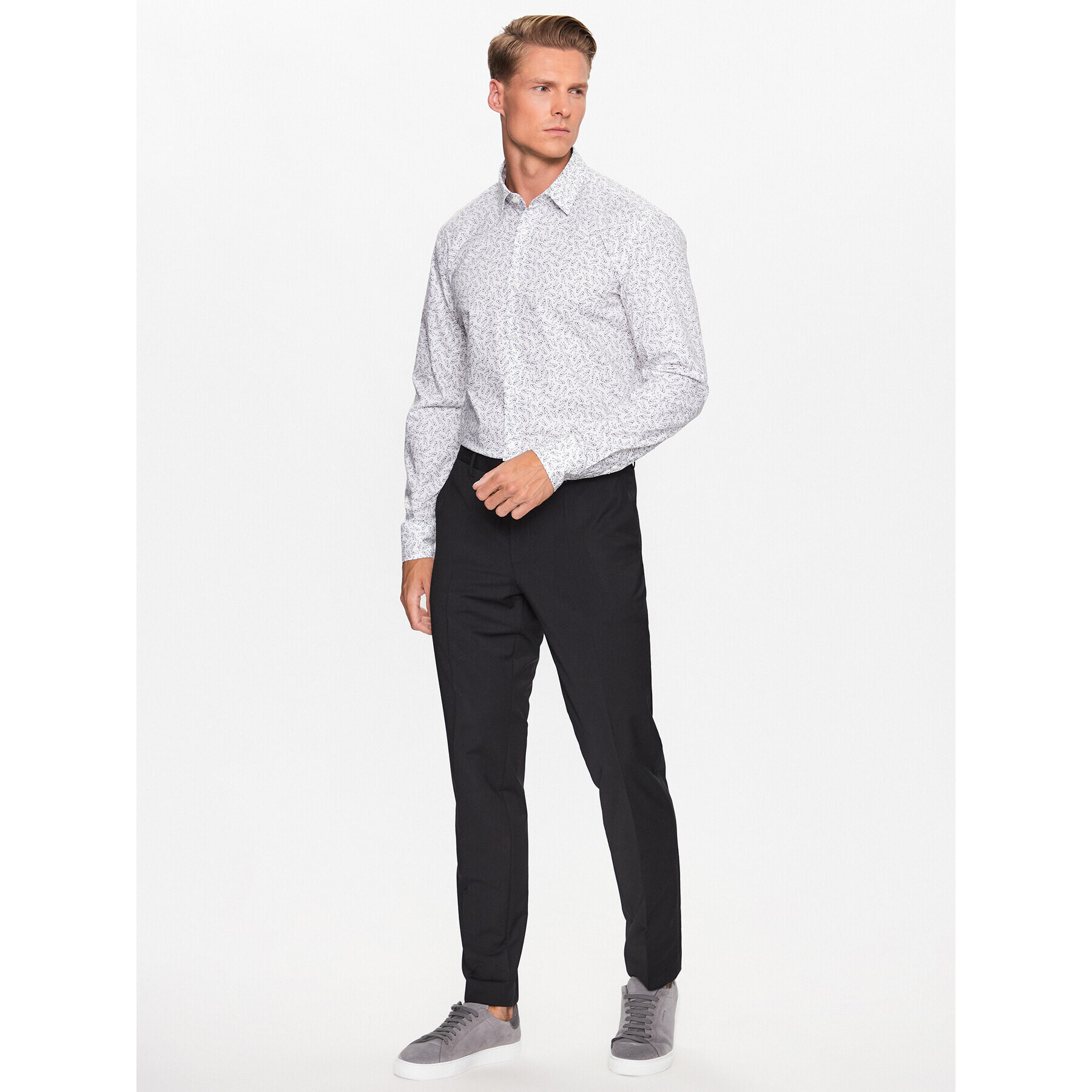 Boss Košile 50490201 Bílá Slim Fit - Pepit.cz