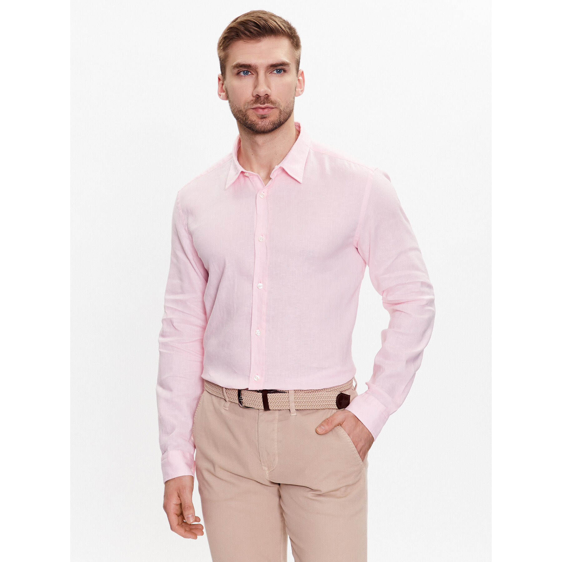 Boss Košile 50490352 Růžová Slim Fit - Pepit.cz