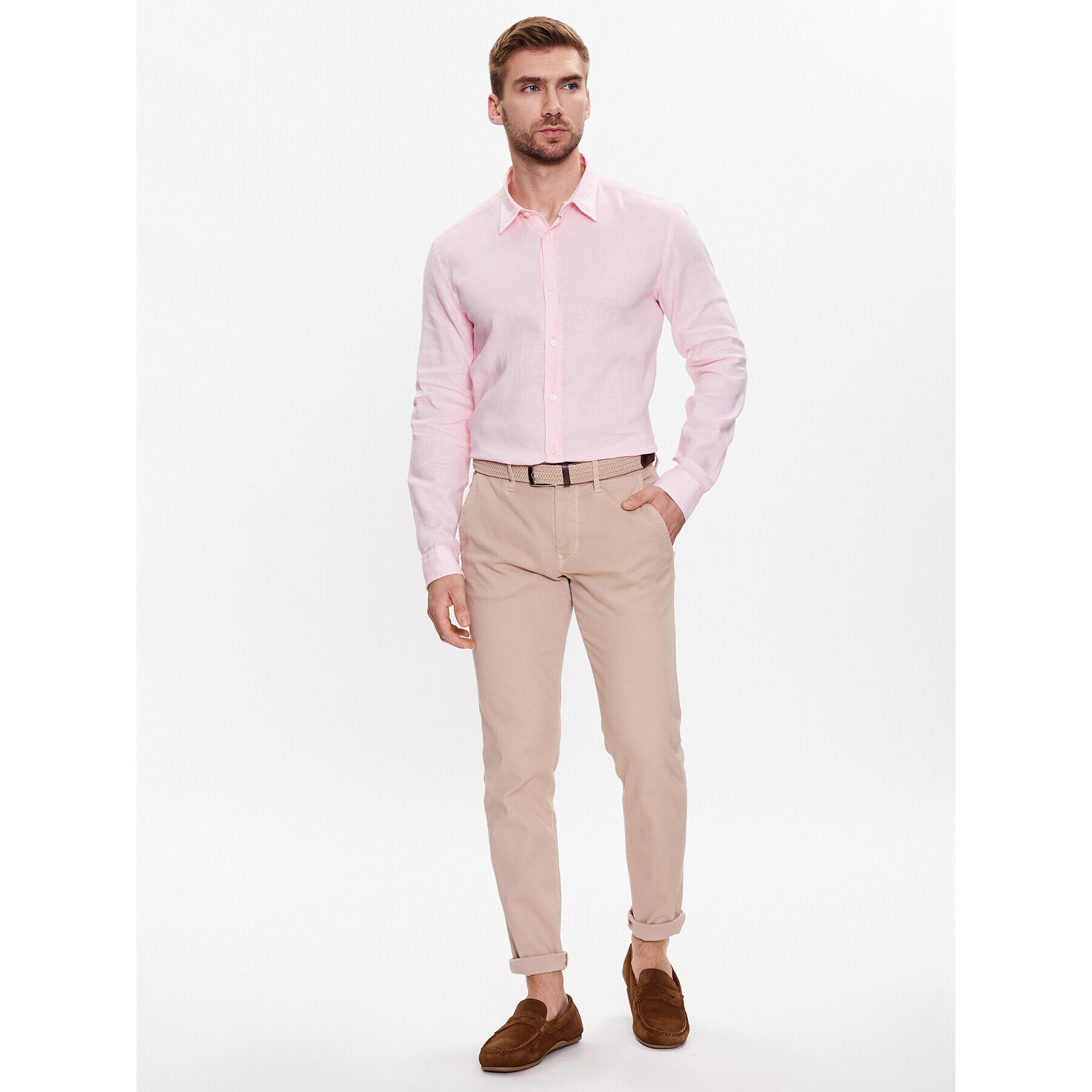 Boss Košile 50490352 Růžová Slim Fit - Pepit.cz