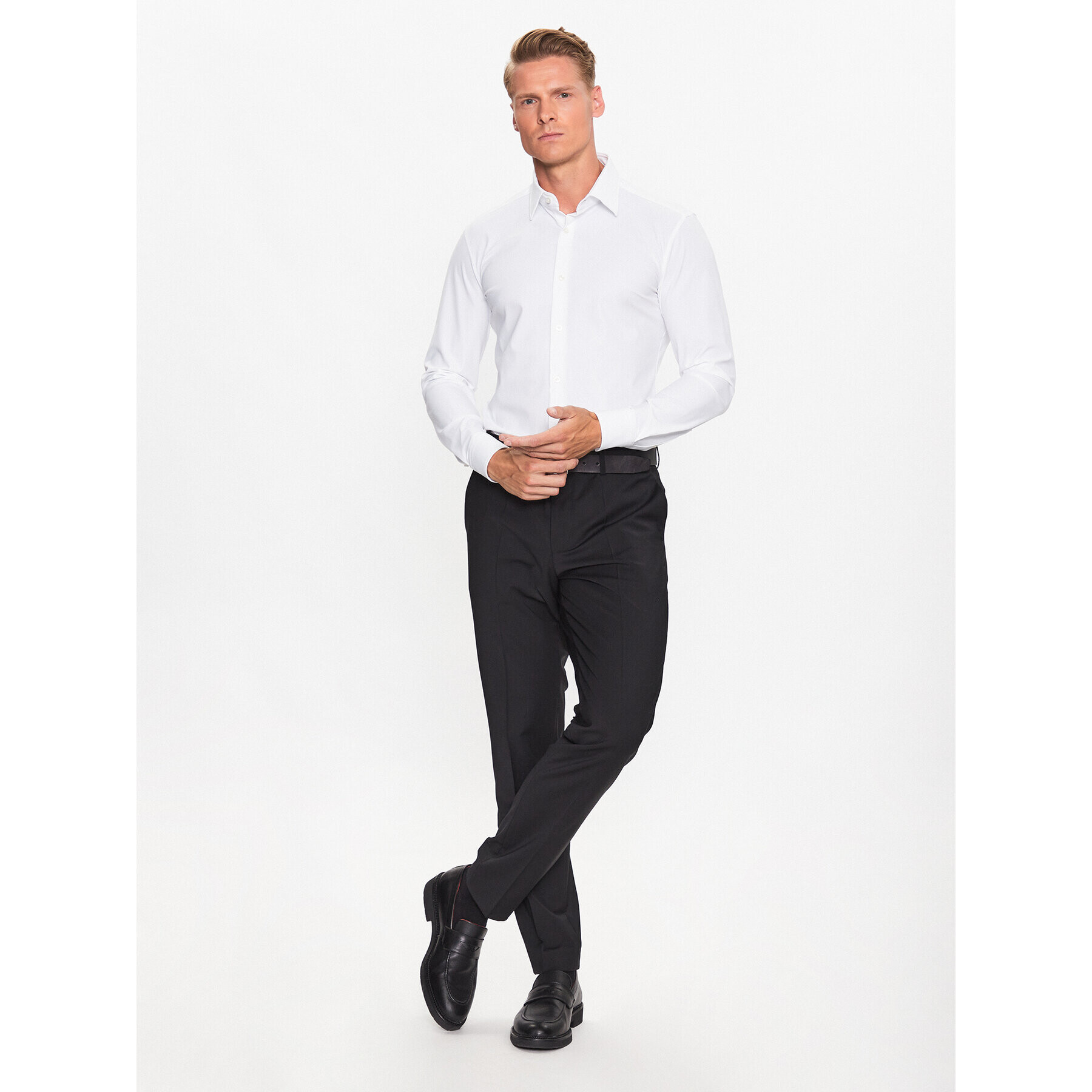 Boss Košile 50490361 Bílá Slim Fit - Pepit.cz