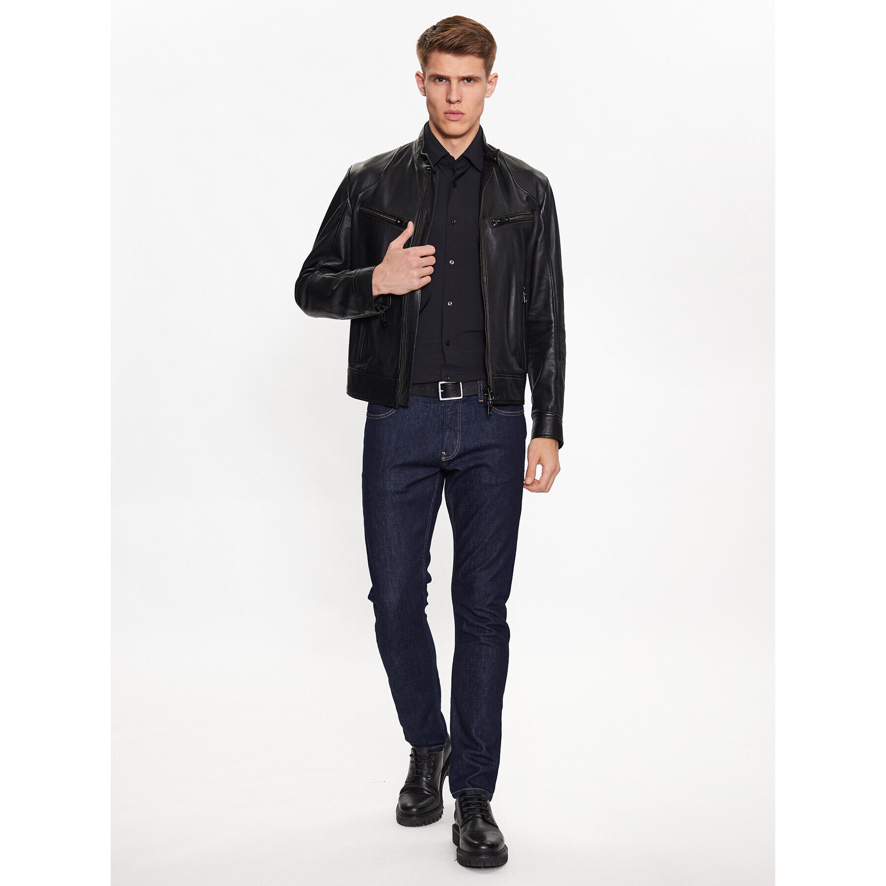 Boss Košile 50490361 Černá Slim Fit - Pepit.cz