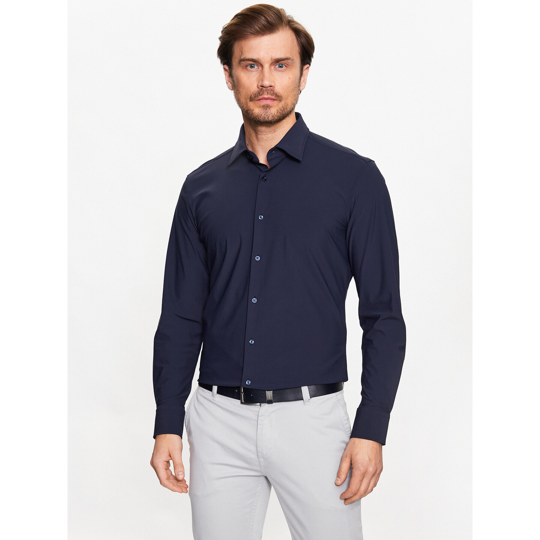 Boss Košile 50490361 Tmavomodrá Slim Fit - Pepit.cz