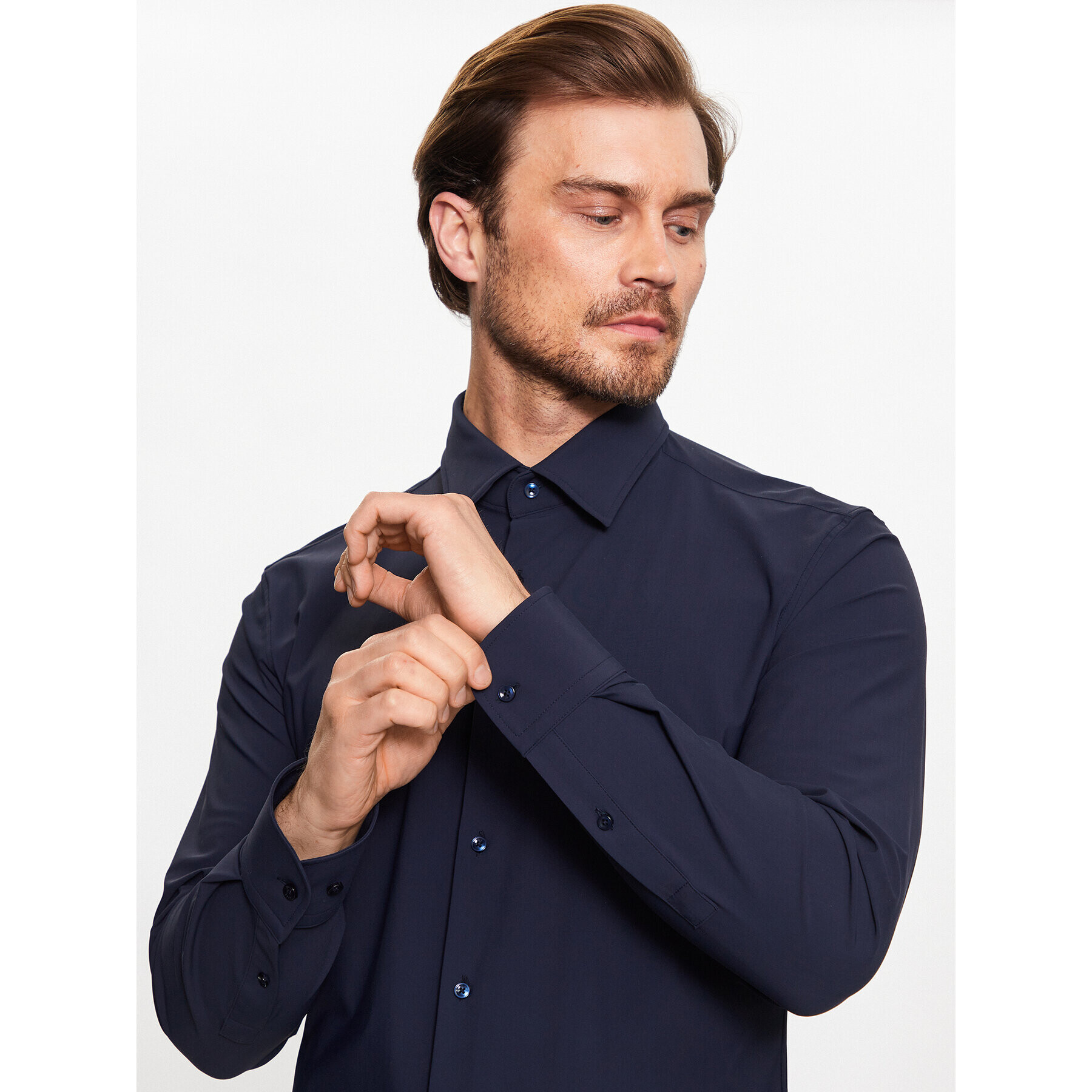 Boss Košile 50490361 Tmavomodrá Slim Fit - Pepit.cz