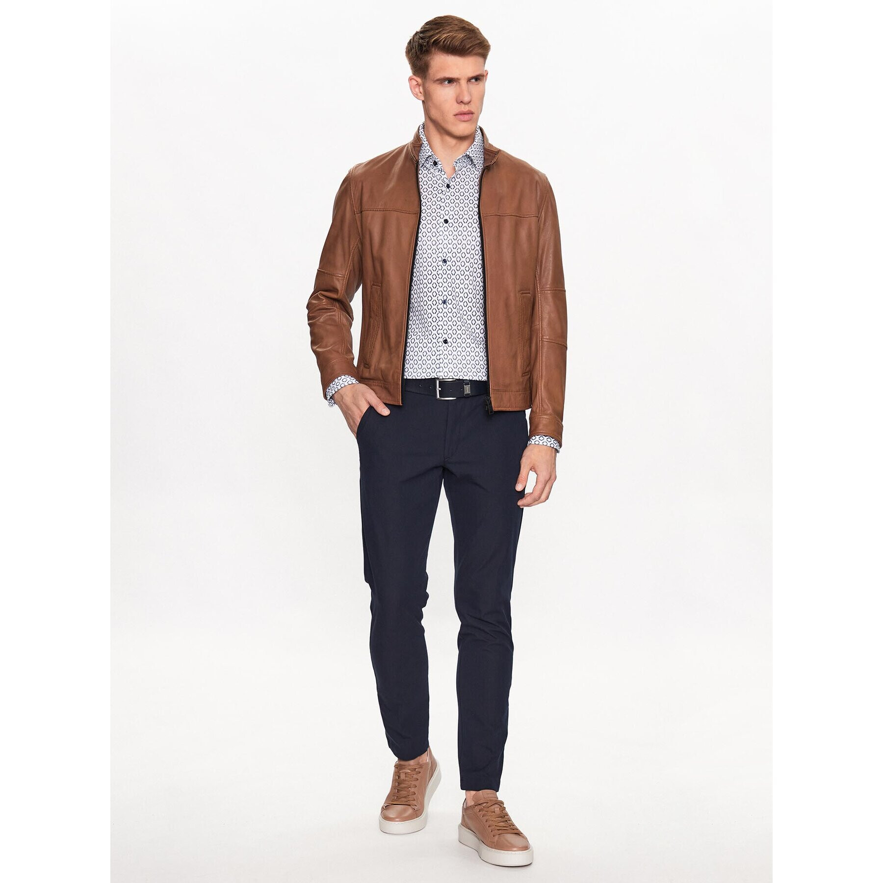 Boss Košile 50490423 Bílá Slim Fit - Pepit.cz