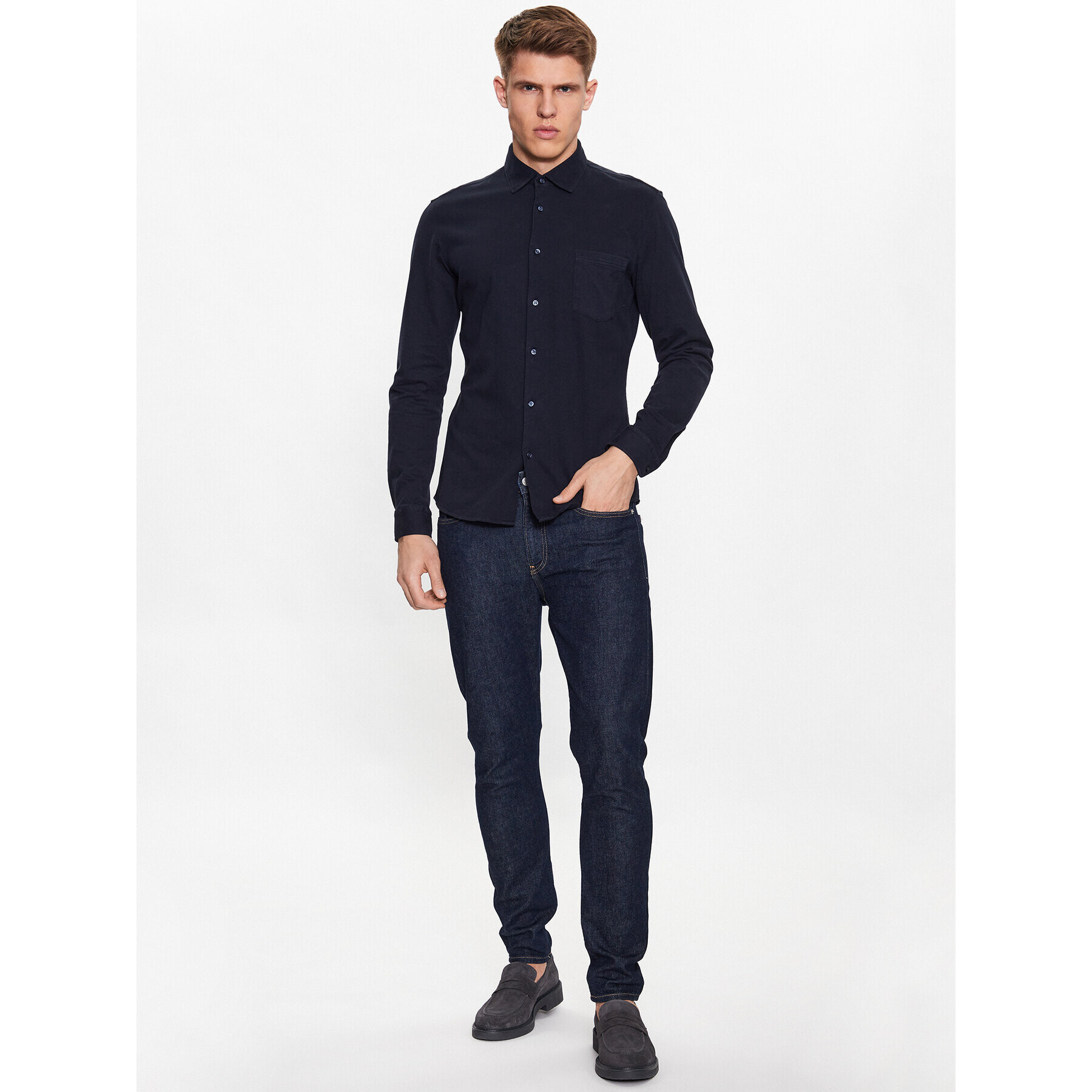 Boss Košile 50491112 Tmavomodrá Slim Fit - Pepit.cz