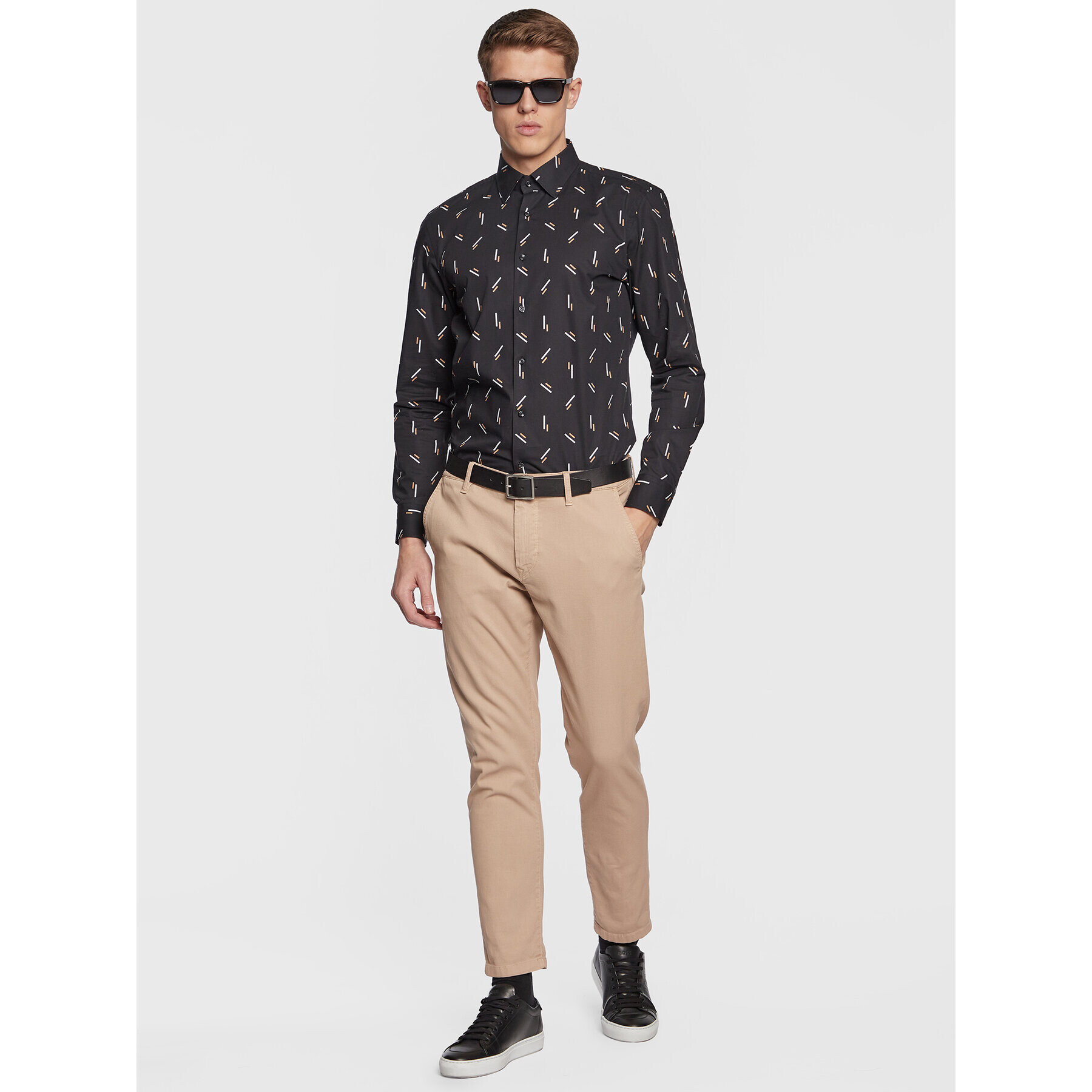 Boss Košile 50494731 Černá Slim Fit - Pepit.cz