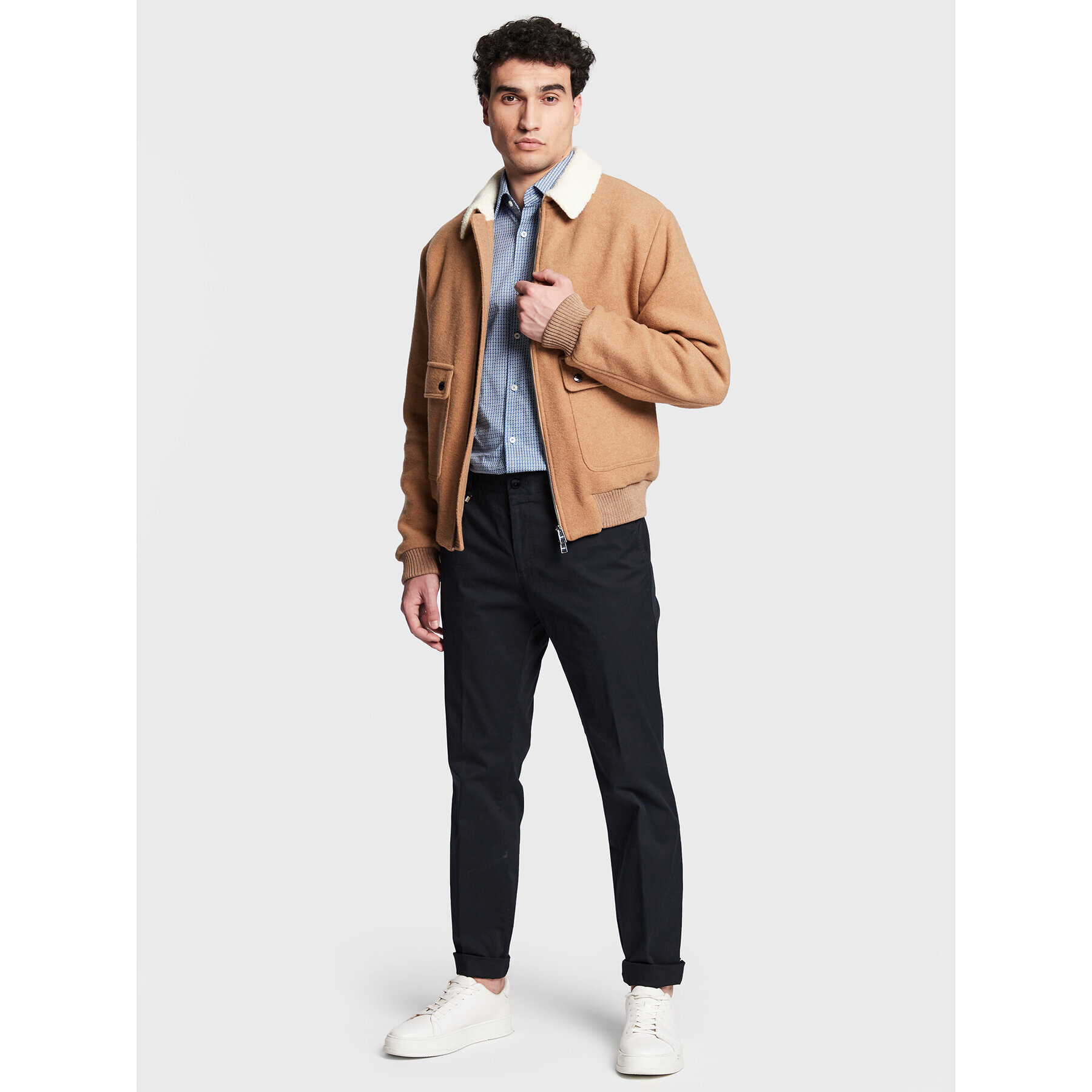 Boss Košile C-Hal-Kent-C1 50478861 Modrá Casual Fit - Pepit.cz