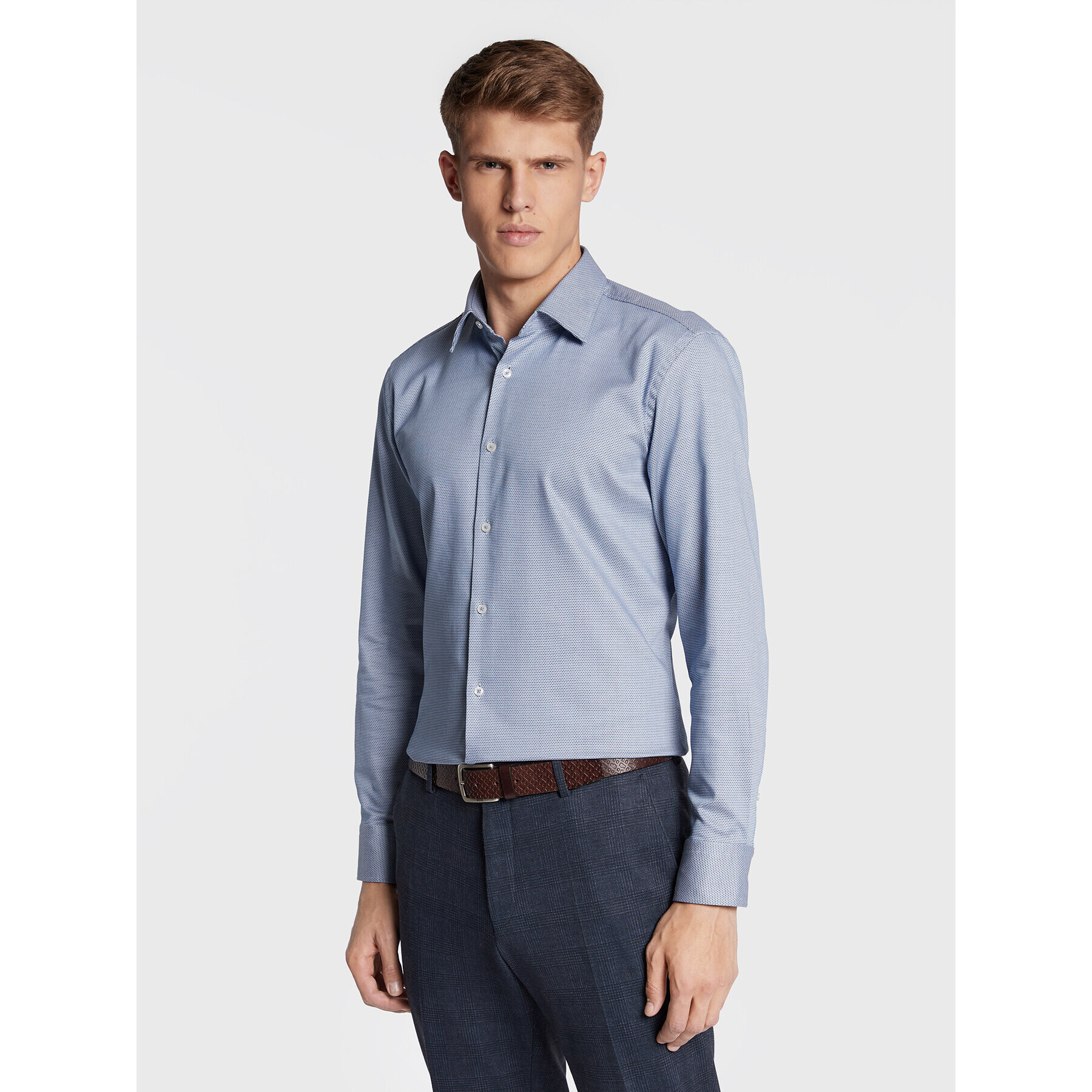 Boss Košile H-Hank 50478636 Modrá Slim Fit - Pepit.cz