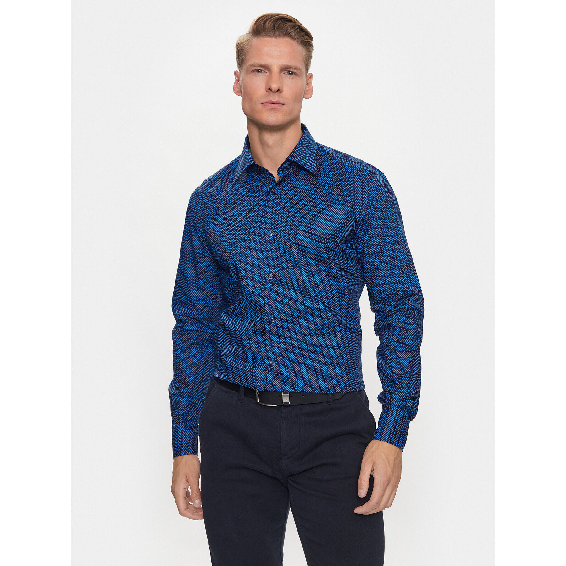 Boss Košile H-Hank-Kent-C1-214 50478620 Modrá Slim Fit - Pepit.cz