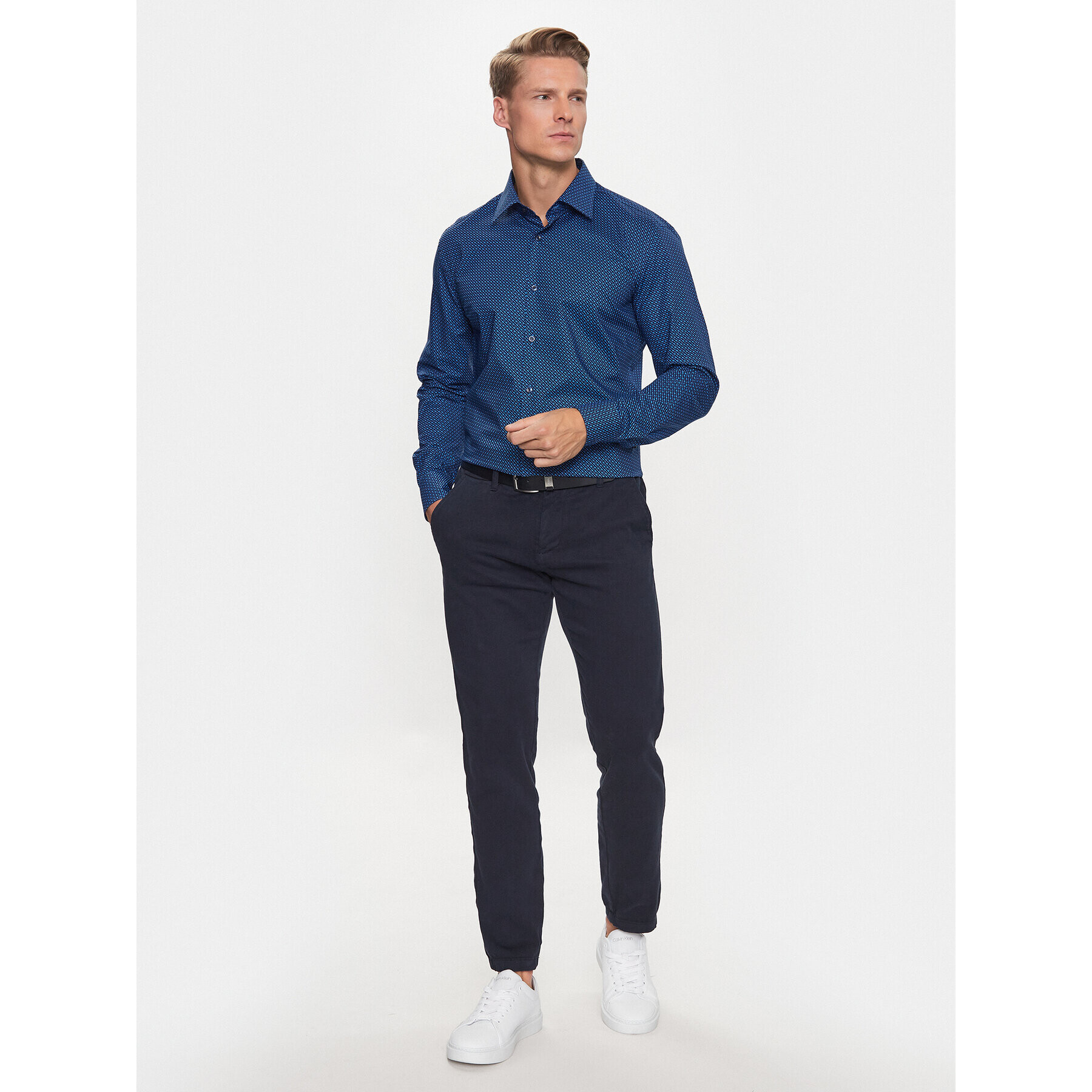 Boss Košile H-Hank-Kent-C1-214 50478620 Modrá Slim Fit - Pepit.cz