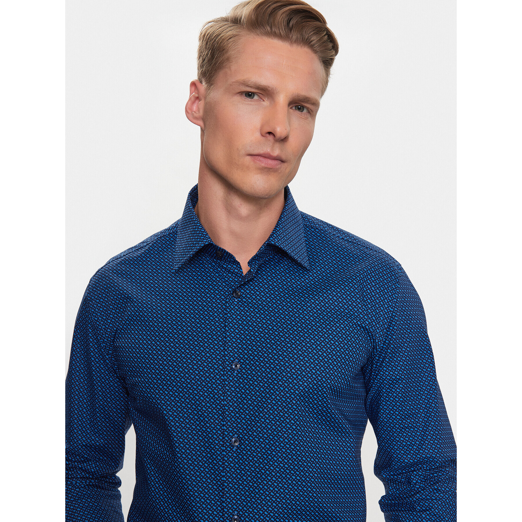 Boss Košile H-Hank-Kent-C1-214 50478620 Modrá Slim Fit - Pepit.cz