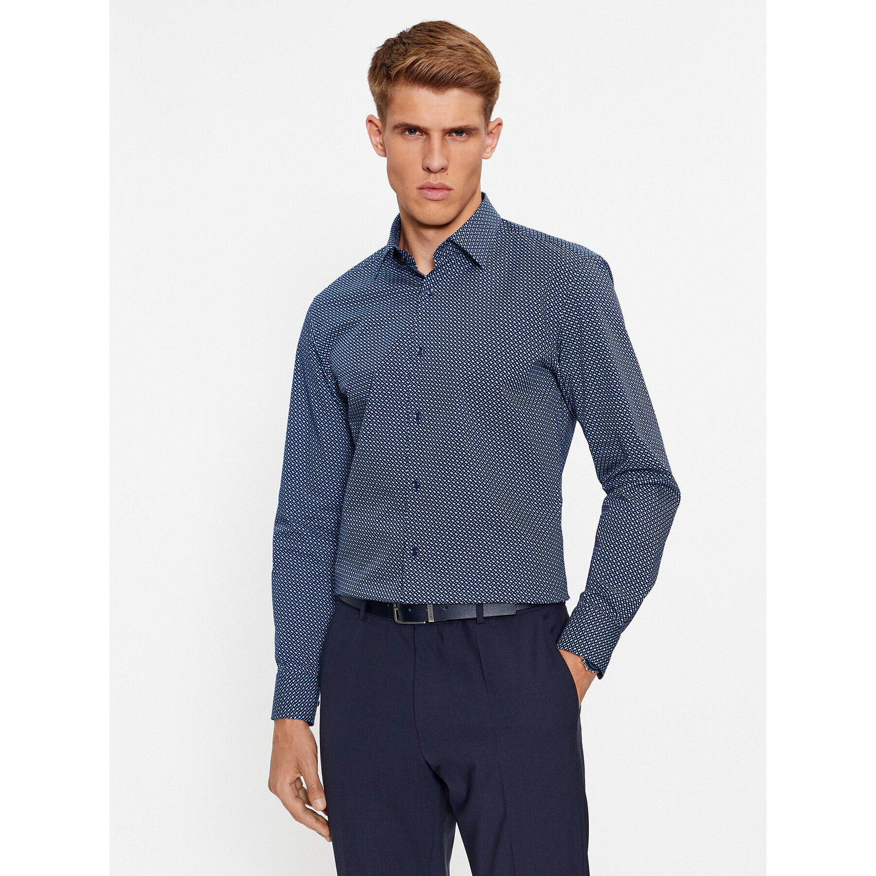 Boss Košile H-Hank-Kent-C1-214 50478620 Tmavomodrá Slim Fit - Pepit.cz