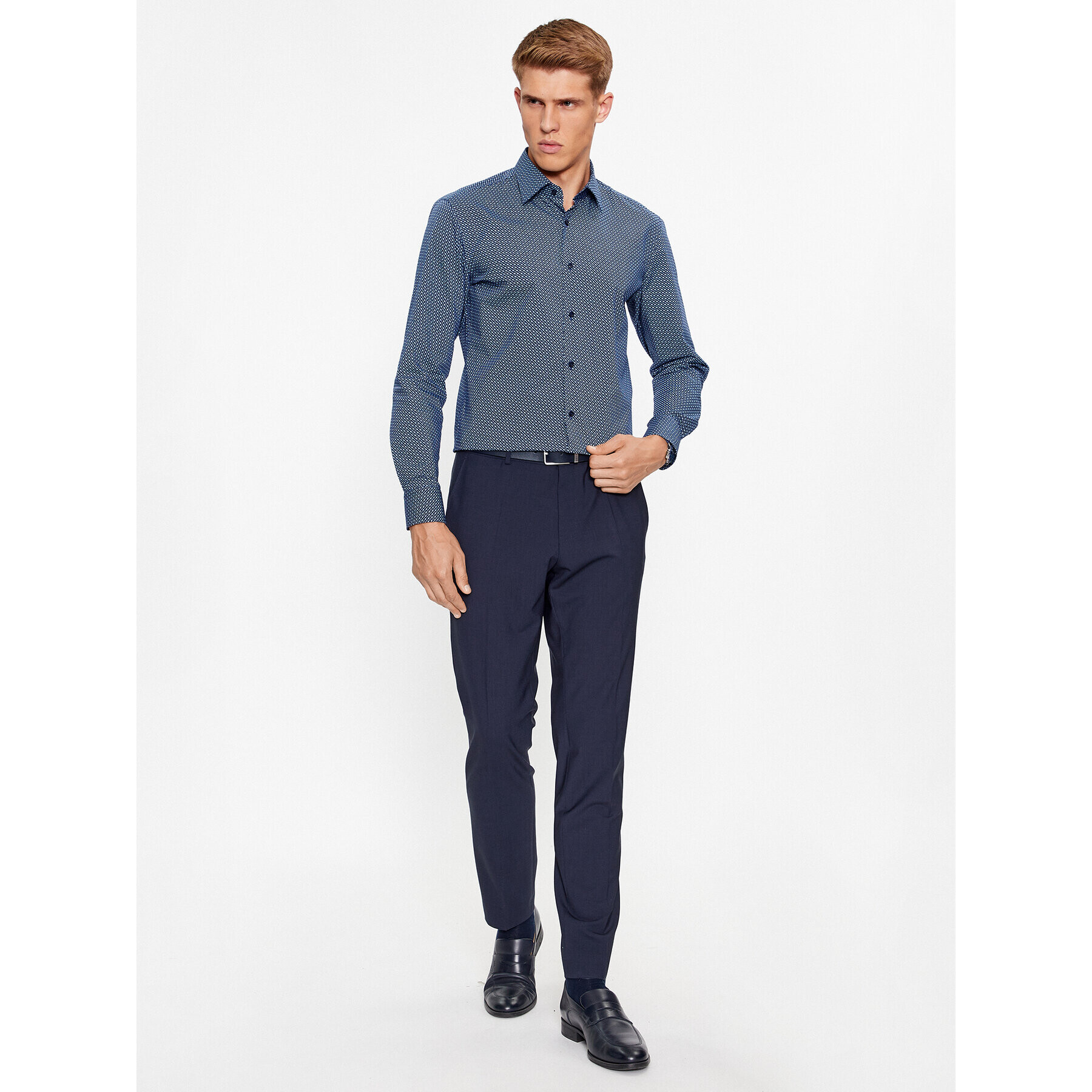 Boss Košile H-Hank-Kent-C1-214 50478620 Tmavomodrá Slim Fit - Pepit.cz