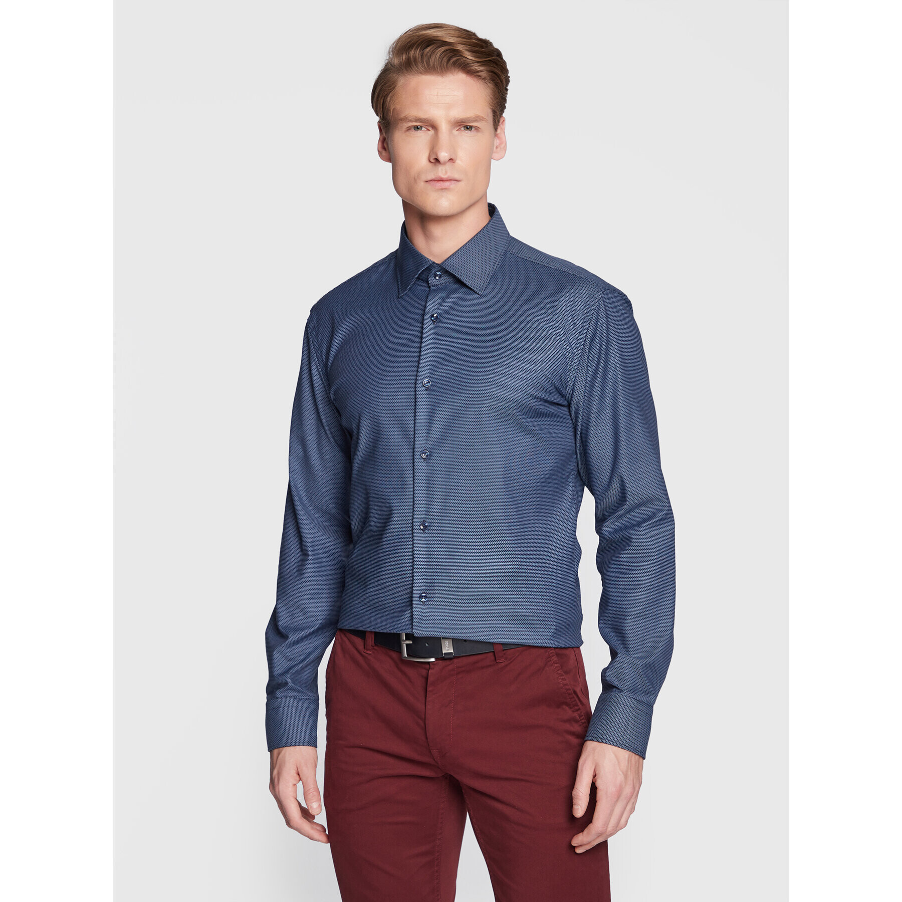 Boss Košile H-Hank-kent-C1-214 50478651 Tmavomodrá Slim Fit - Pepit.cz