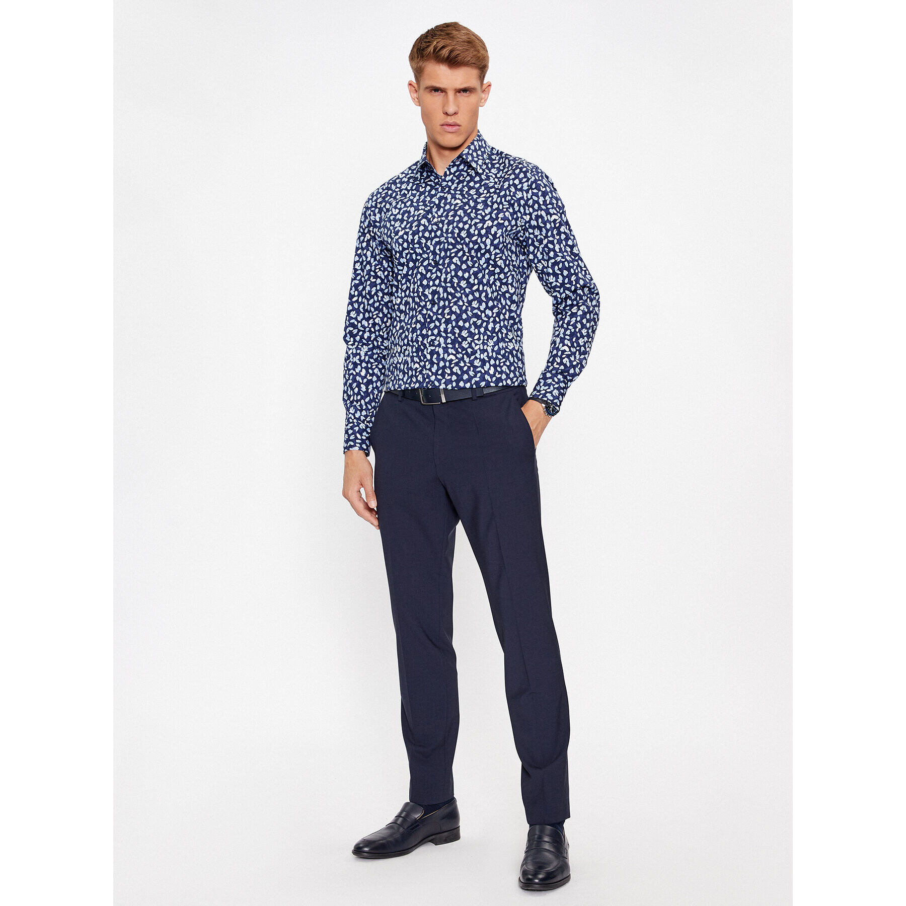 Boss Košile H-Hank-Kent-C1-214 50502661 Tmavomodrá Slim Fit - Pepit.cz