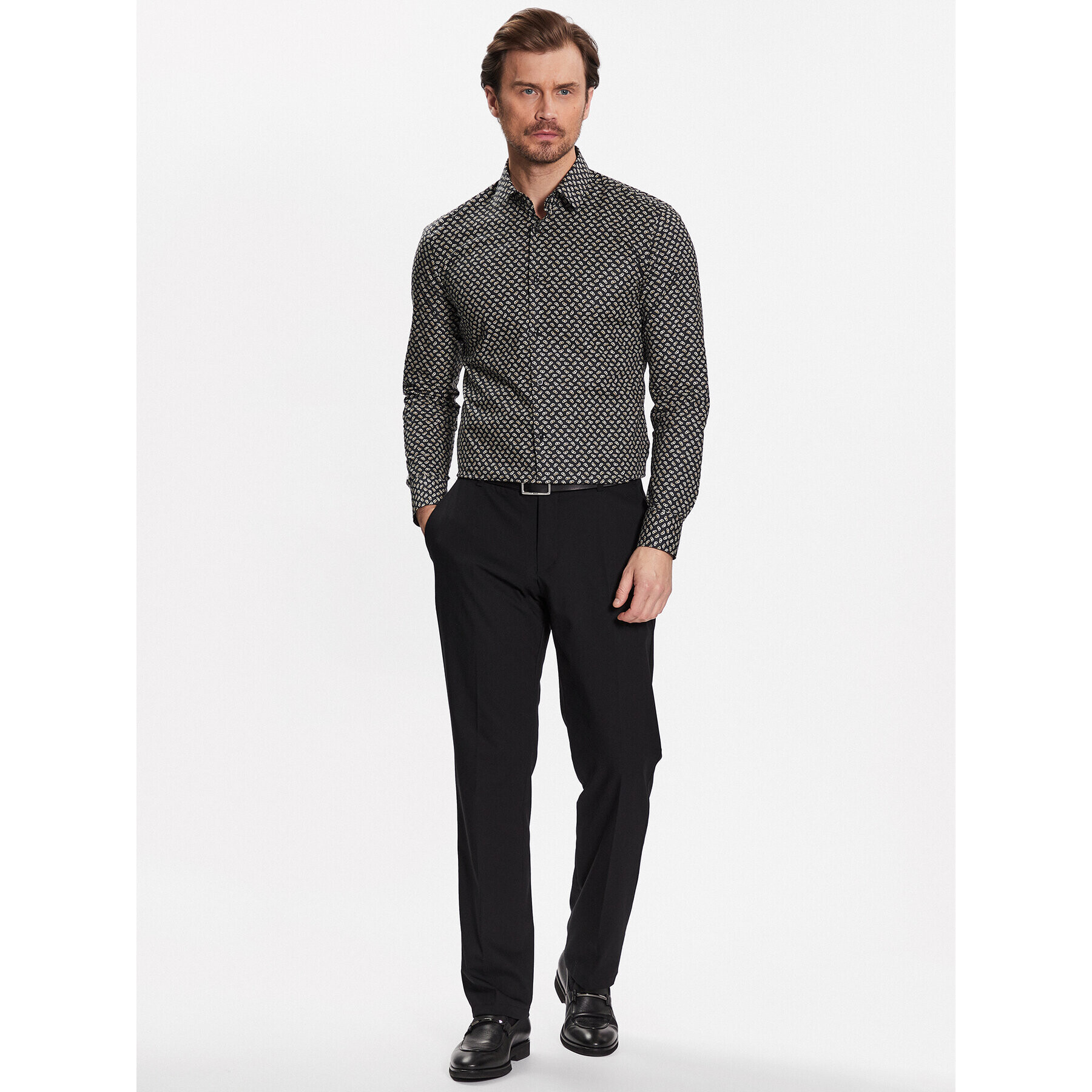 Boss Košile H-Hank-S-Kent-C1-232 50490188 Černá Slim Fit - Pepit.cz