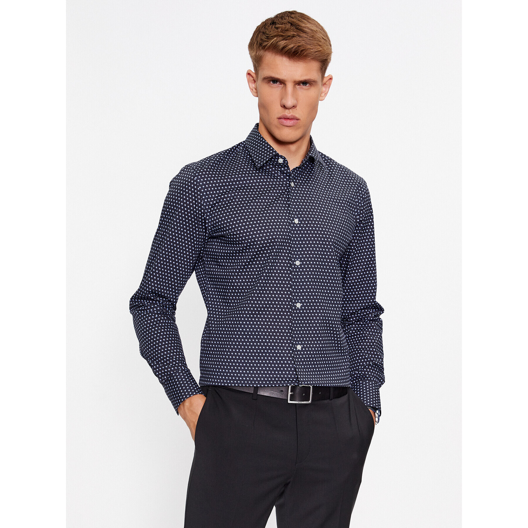 Boss Košile H-Hank-S-Kent-C1-232 50502608 Tmavomodrá Regular Fit - Pepit.cz