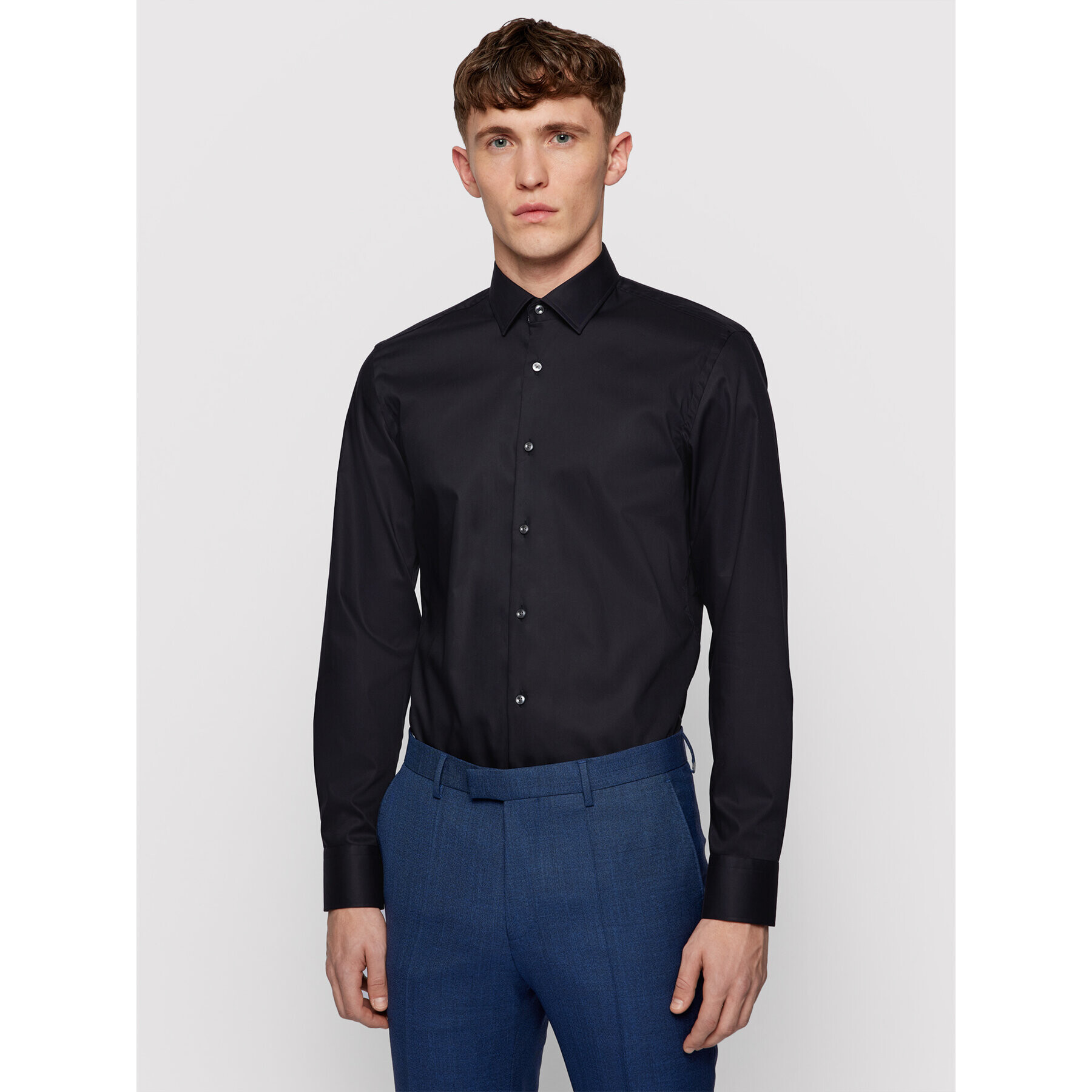 Boss Košile Jesse 50451092 Tmavomodrá Slim Fit - Pepit.cz