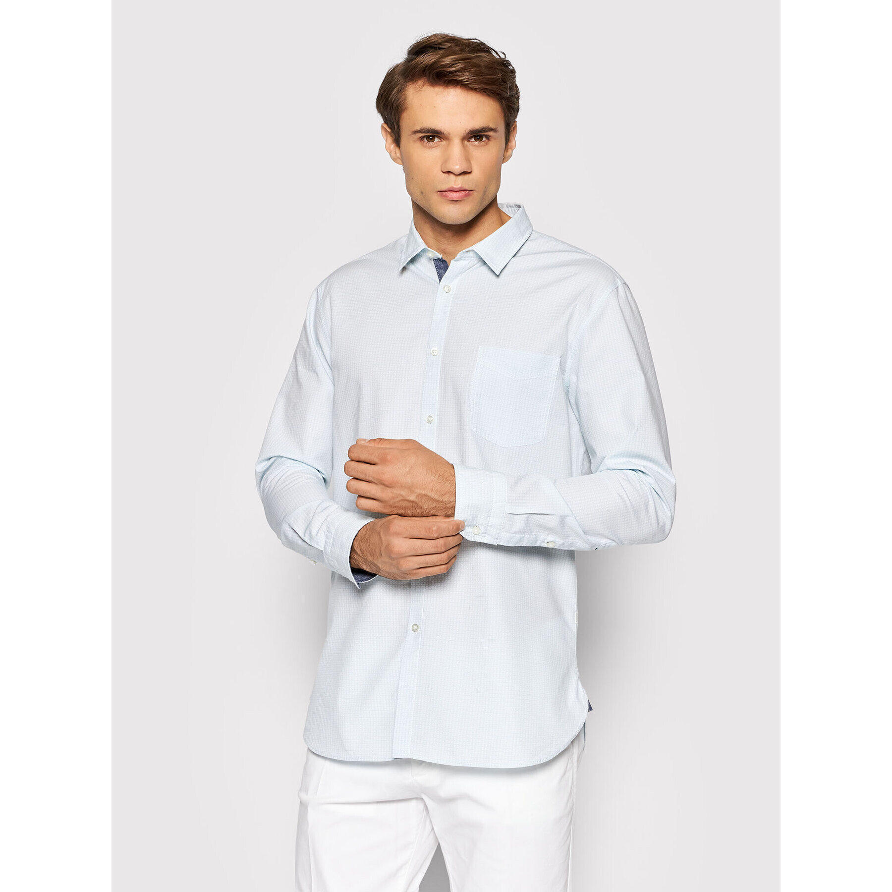 Boss Košile Magneton 1 50452862 Zelená Slim Fit - Pepit.cz