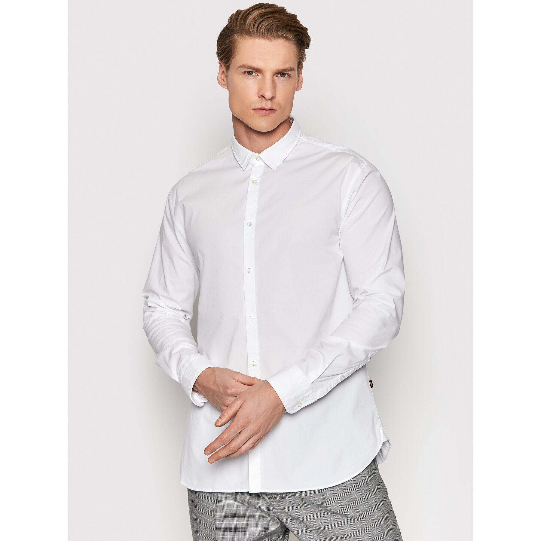 Boss Košile Magneton_2 50467251 Bílá Slim Fit - Pepit.cz