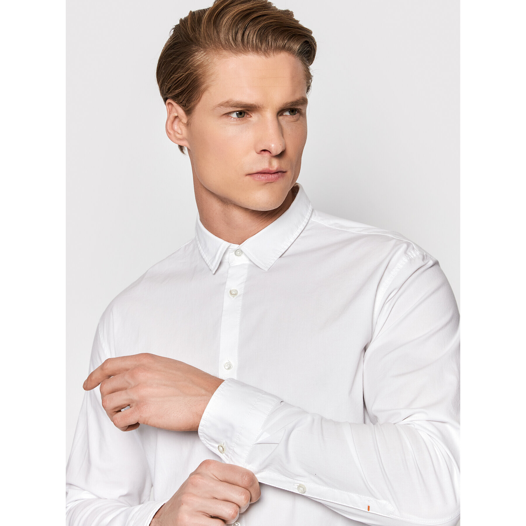 Boss Košile Magneton_2 50467251 Bílá Slim Fit - Pepit.cz