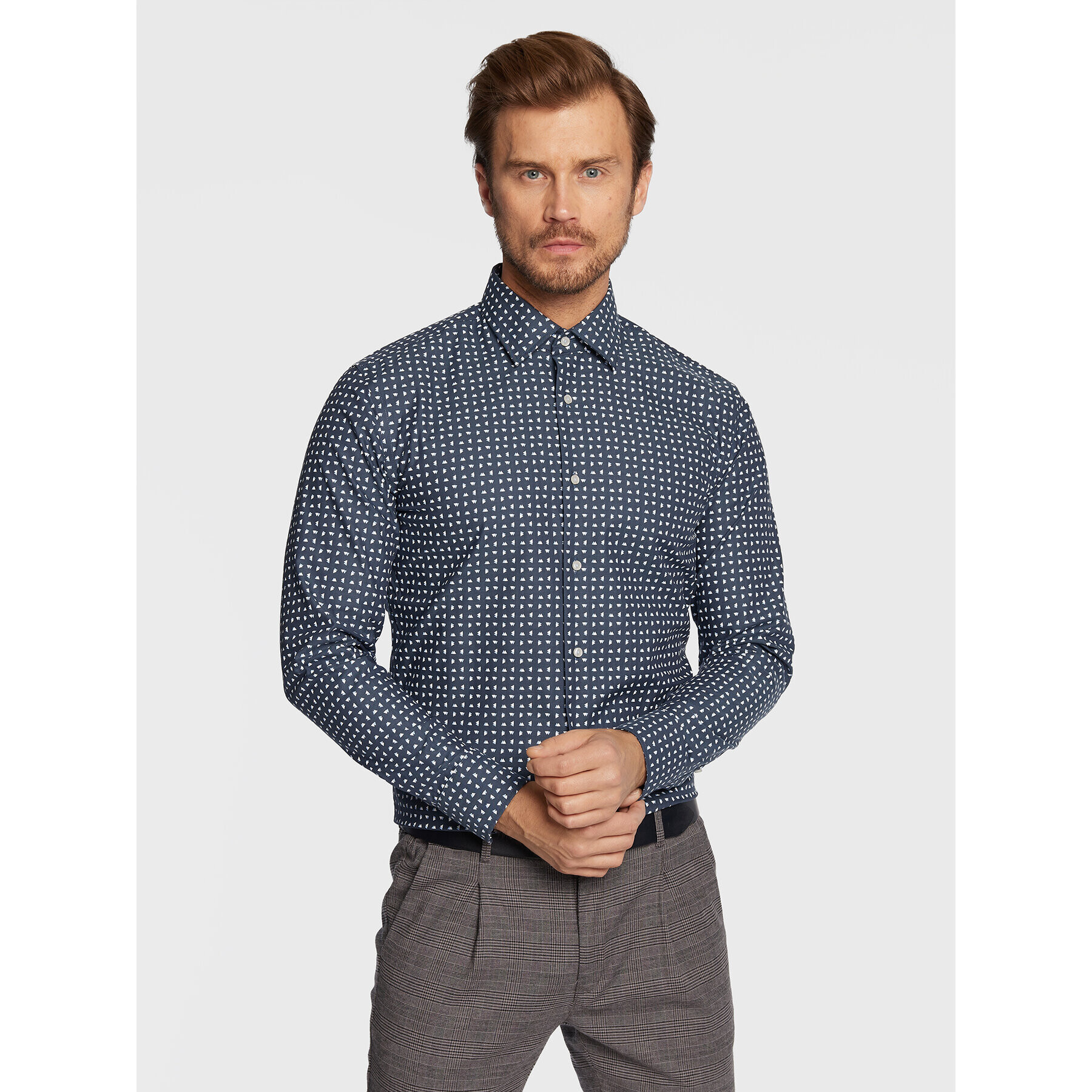 Boss Košile P-Hank 50478744 Tmavomodrá Slim Fit - Pepit.cz