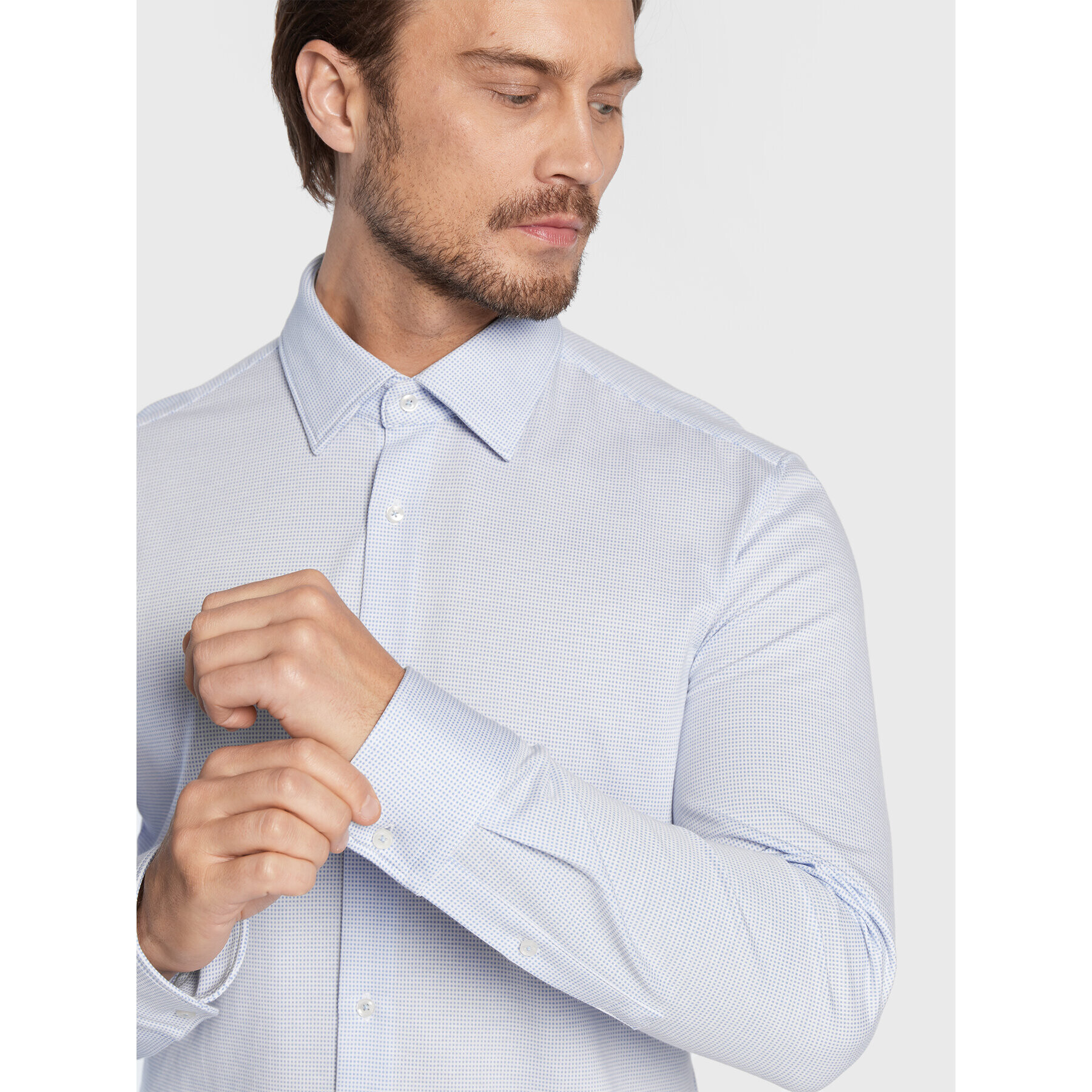 Boss Košile P-Hank-Kent-C1-222 50478713 Modrá Slim Fit - Pepit.cz