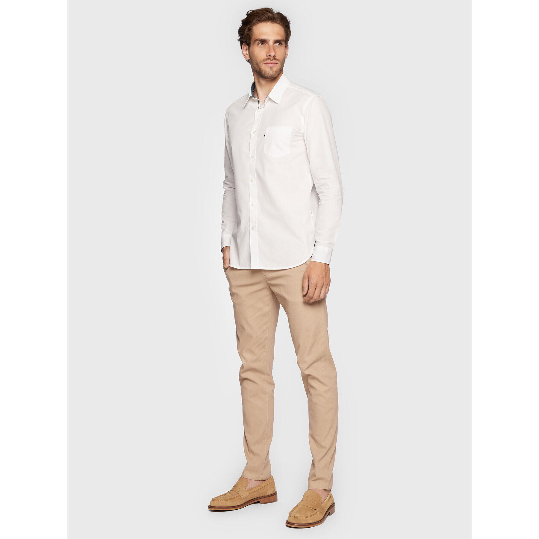 Boss Košile Roger_2P 50477827 Bílá Slim Fit - Pepit.cz