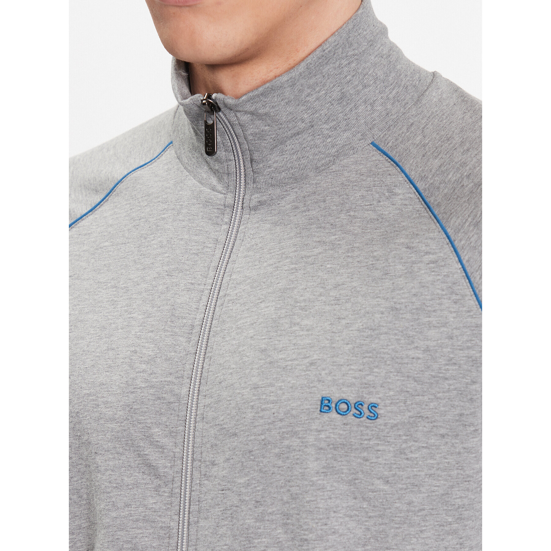 Boss Mikina 50469596 Šedá Regular Fit - Pepit.cz