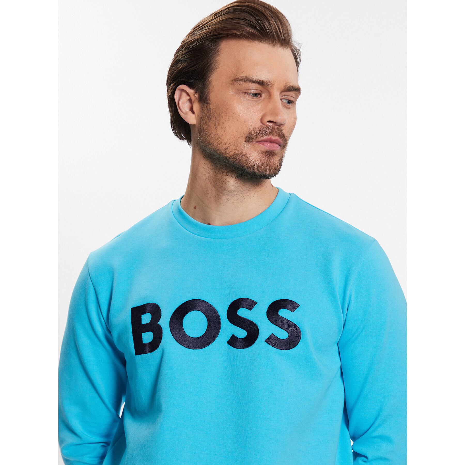 Boss Mikina 50482898 Modrá Relaxed Fit - Pepit.cz