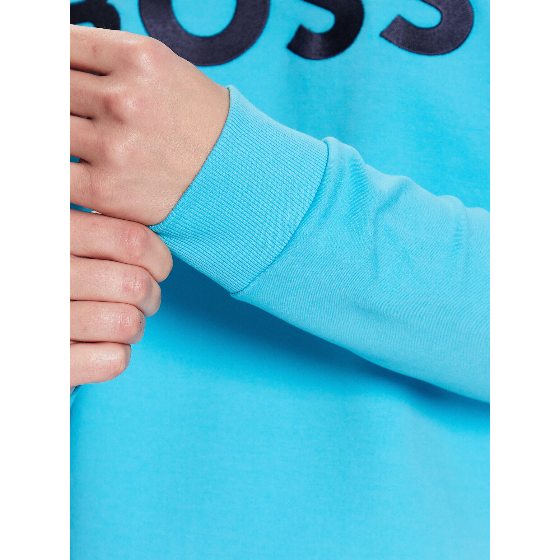 Boss Mikina 50482898 Modrá Relaxed Fit - Pepit.cz