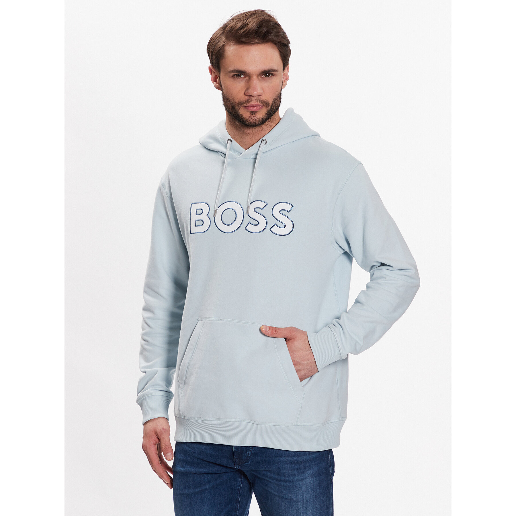 Boss Mikina 50483453 Modrá - Pepit.cz