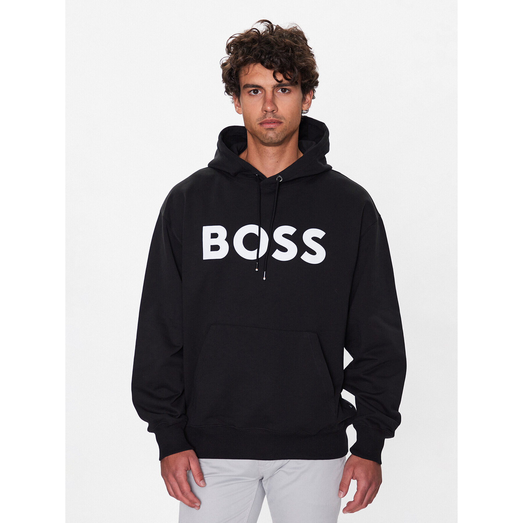 Boss Mikina 50485316 Černá Oversize - Pepit.cz