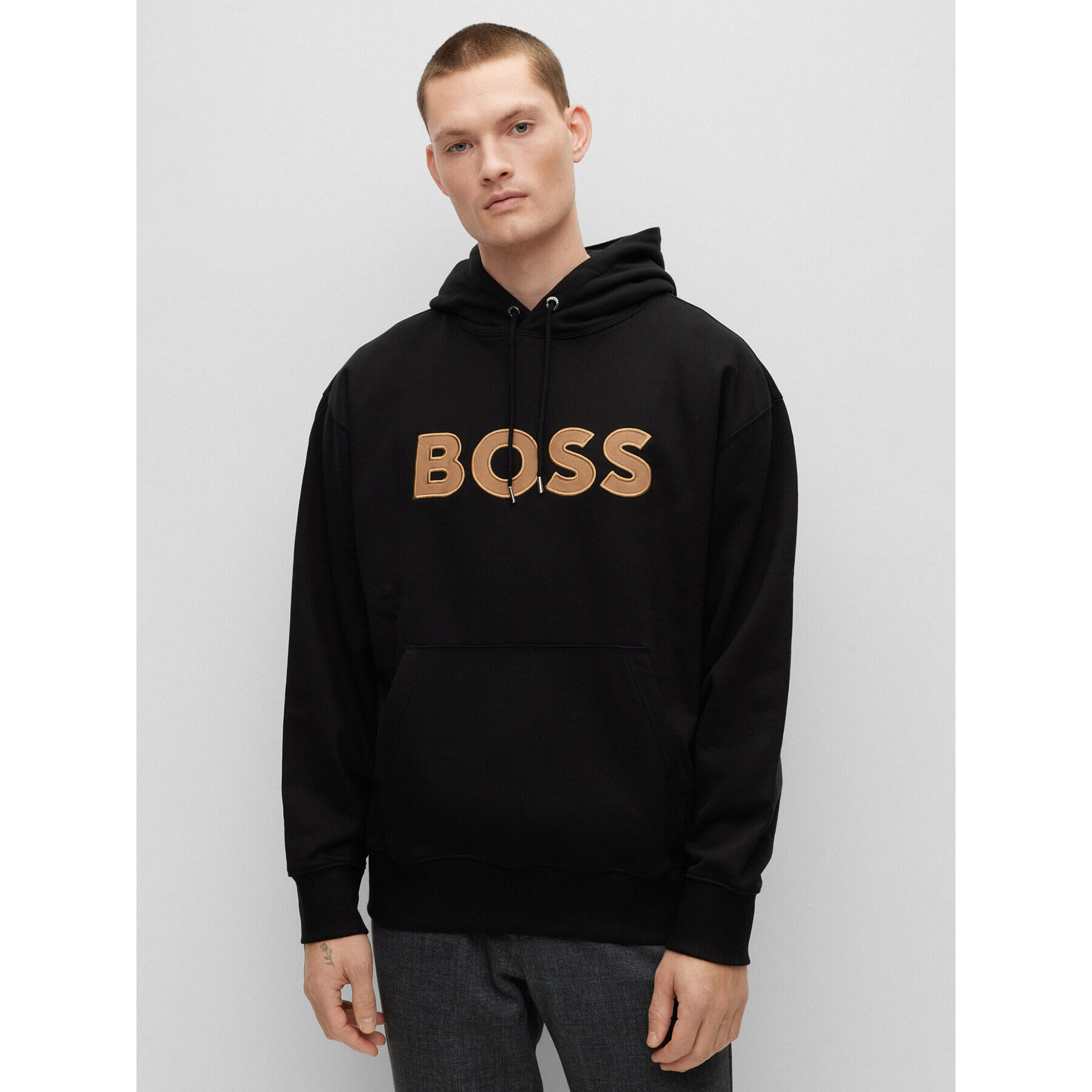 Boss Mikina 50486243 Černá Oversize - Pepit.cz