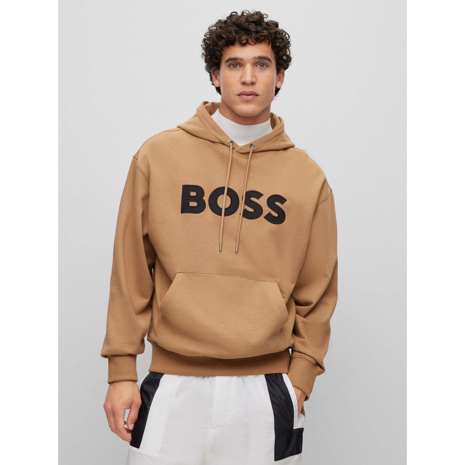 Boss Mikina 50486243 Hnědá Oversize - Pepit.cz