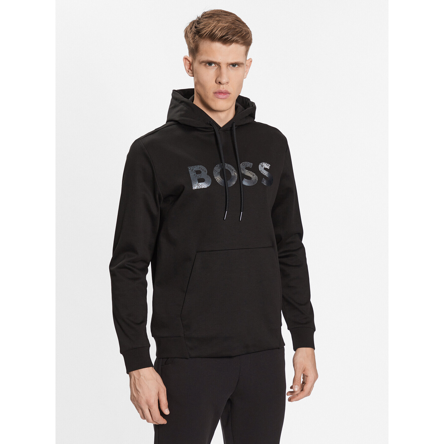 Boss Mikina Soody Mirror 50486853 Černá Regular Fit - Pepit.cz