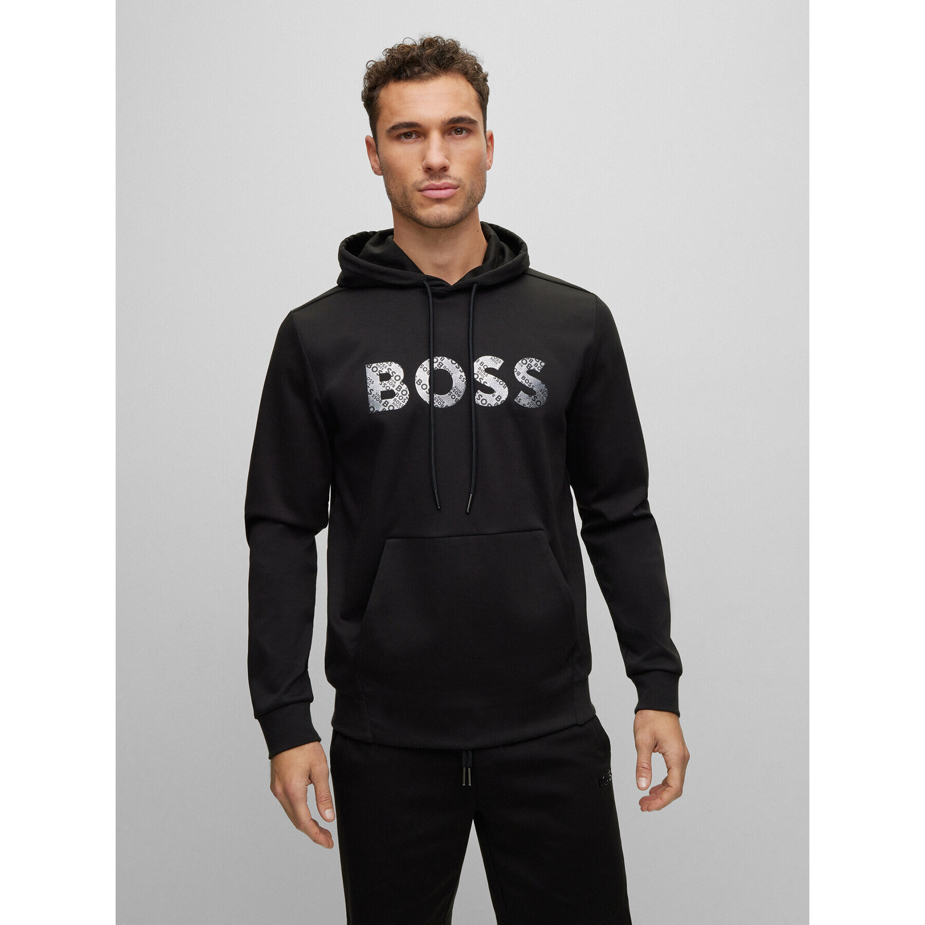 Boss Mikina Soody Mirror 50486853 Černá Regular Fit - Pepit.cz