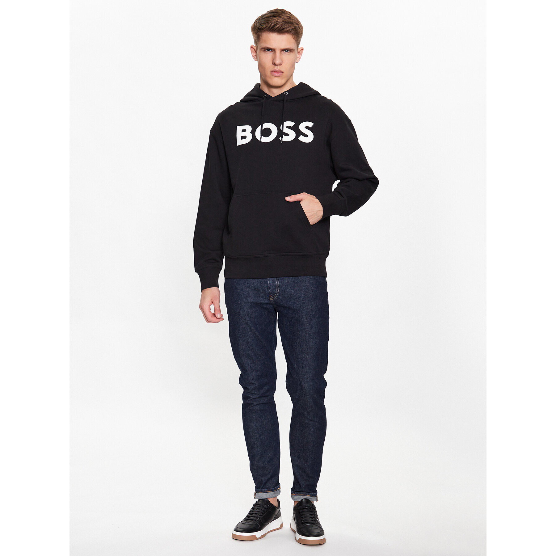 Boss Mikina 50487134 Černá Regular Fit - Pepit.cz