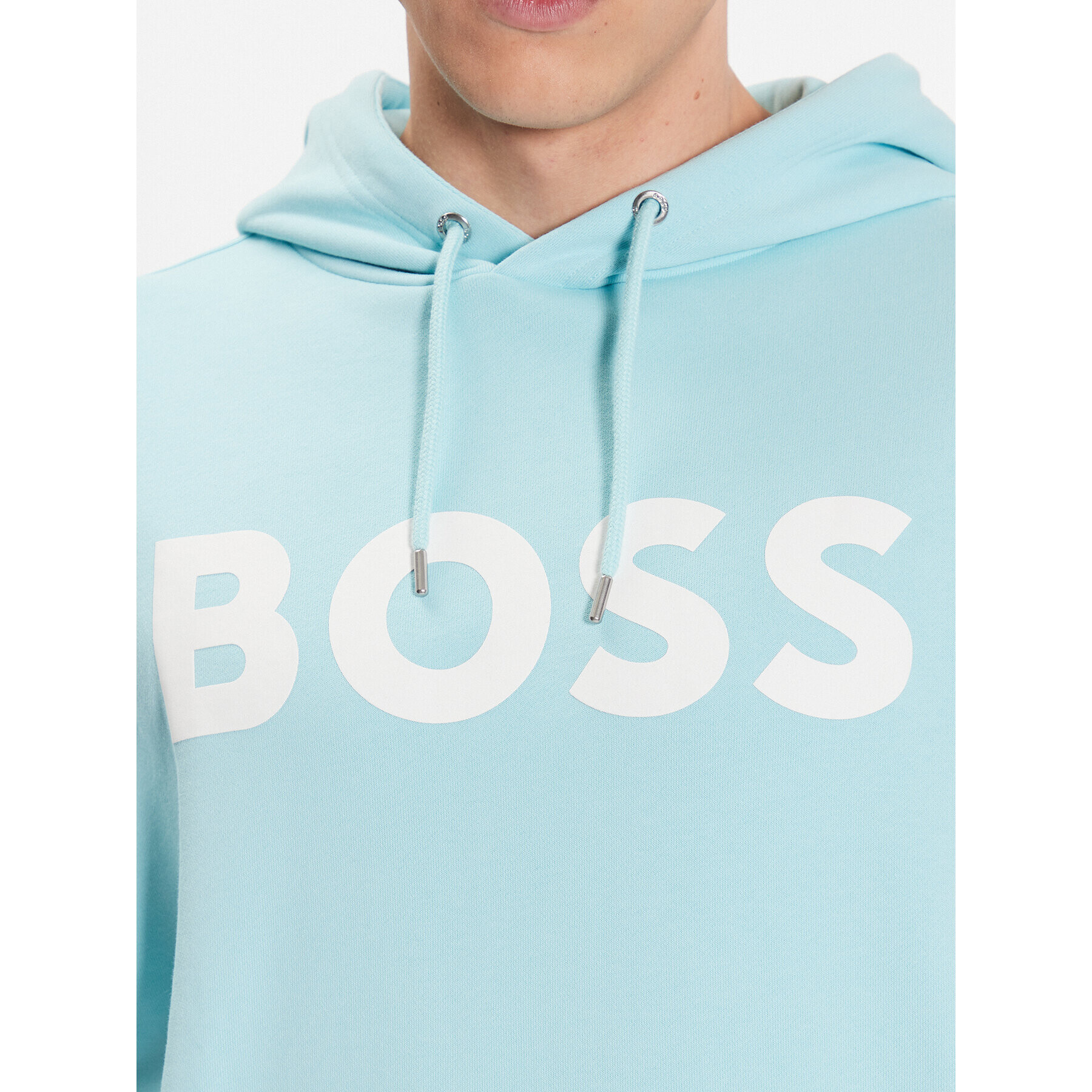 Boss Mikina 50487134 Modrá Regular Fit - Pepit.cz