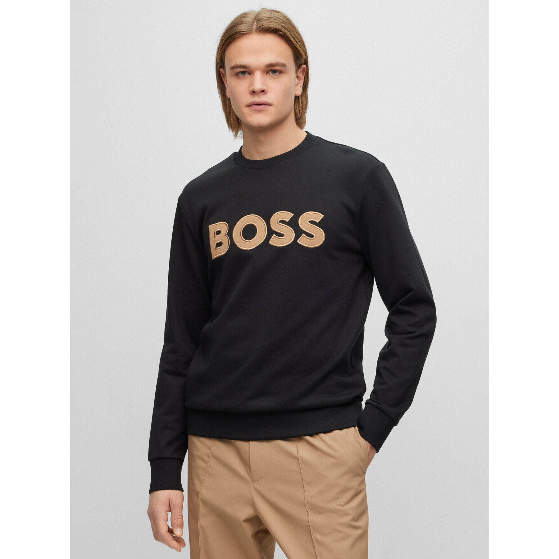 Boss Mikina 50489229 Černá Regular Fit - Pepit.cz