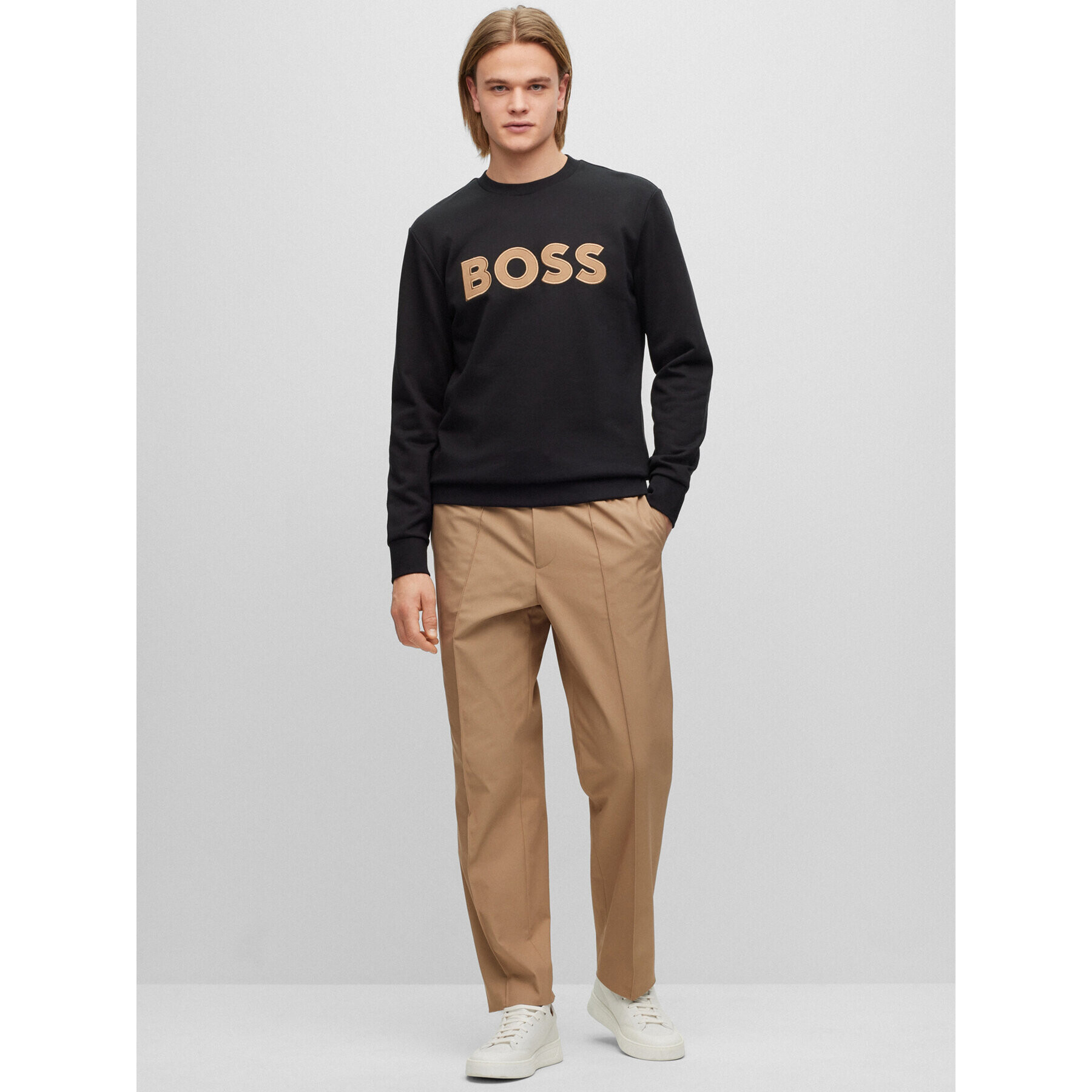 Boss Mikina 50489229 Černá Regular Fit - Pepit.cz