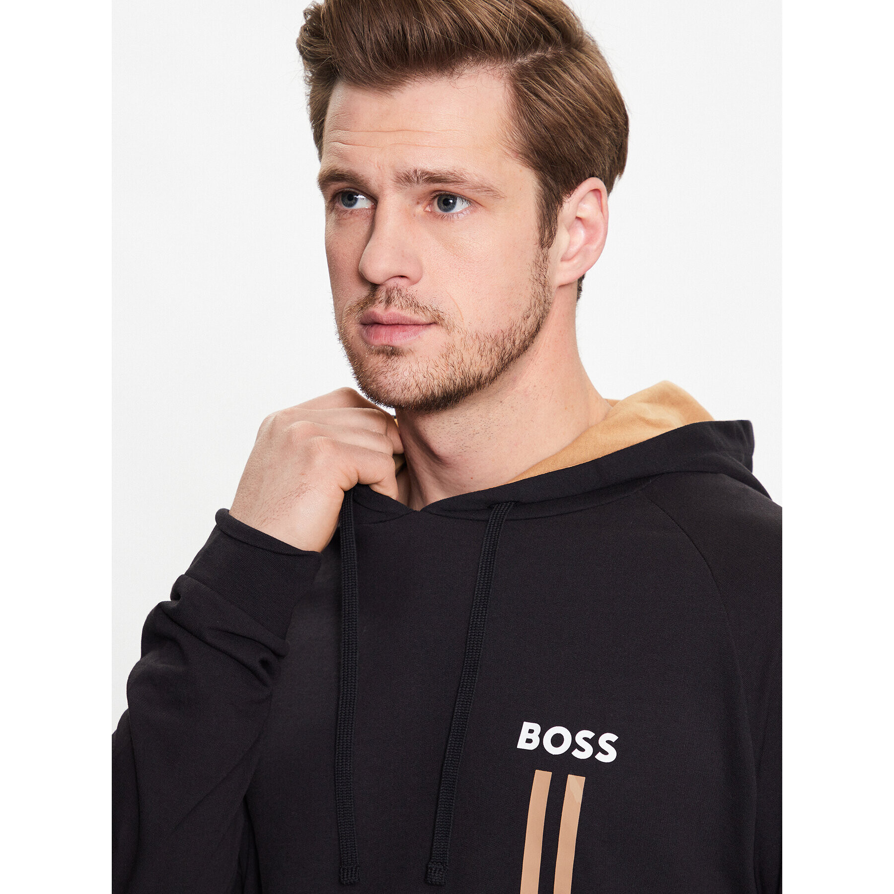 Boss Mikina Authentic 50491251 Černá Regular Fit - Pepit.cz