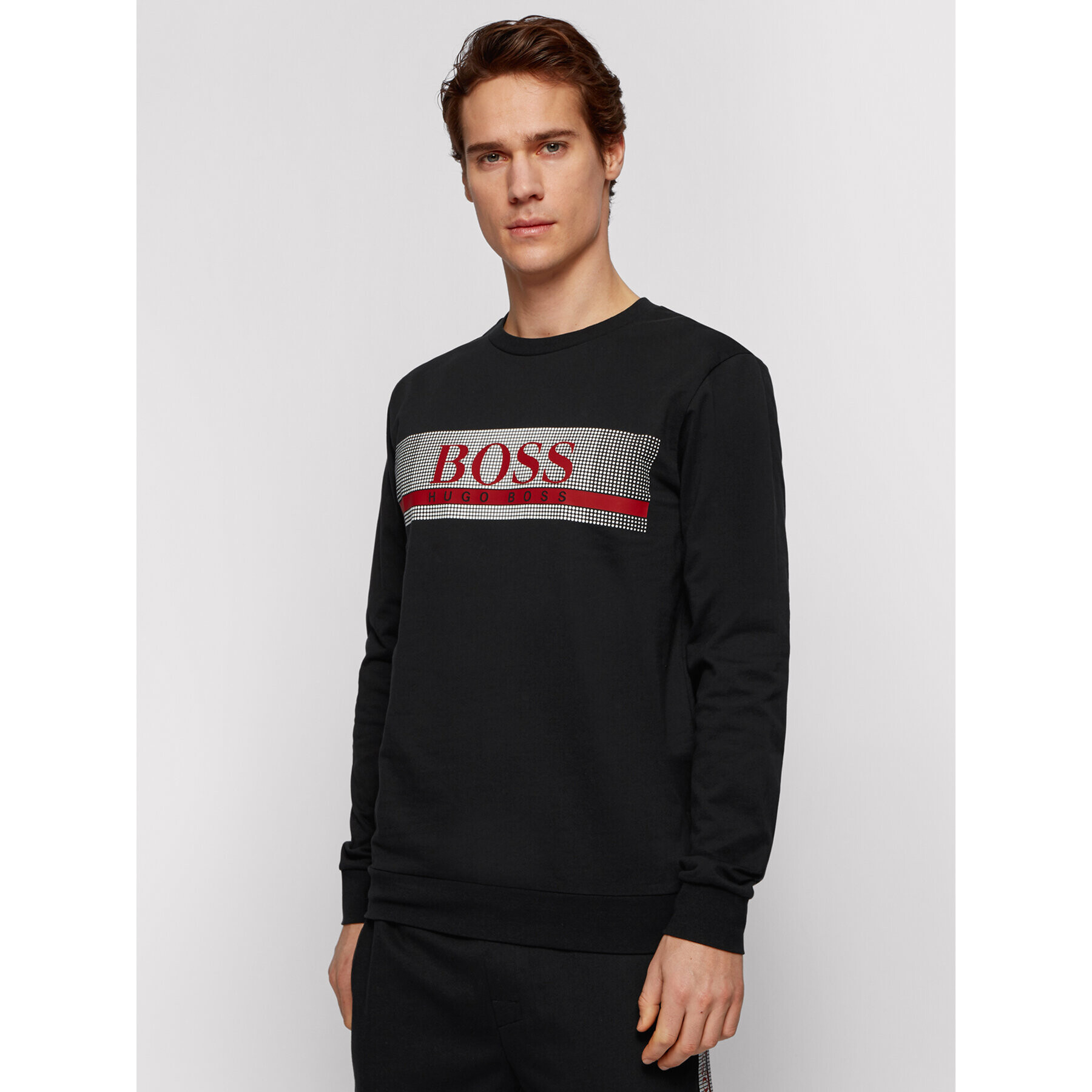 Boss Mikina Authentic 50449939 Černá Regular Fit - Pepit.cz