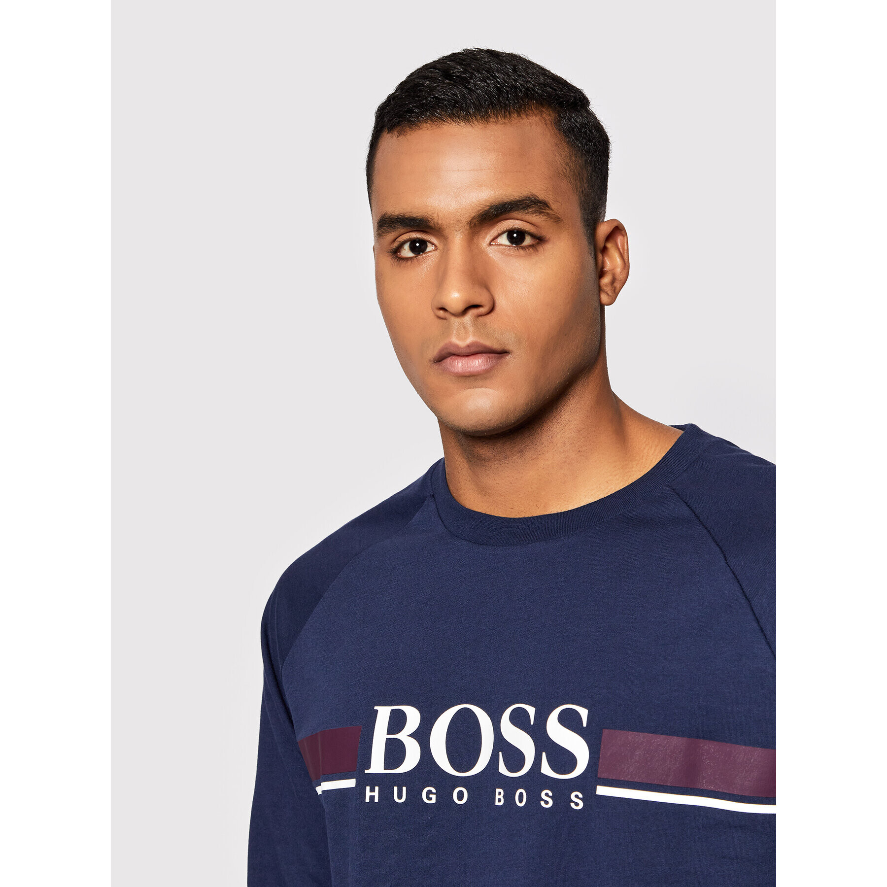 Boss Mikina Authentic 50460286 Tmavomodrá Regular Fit - Pepit.cz