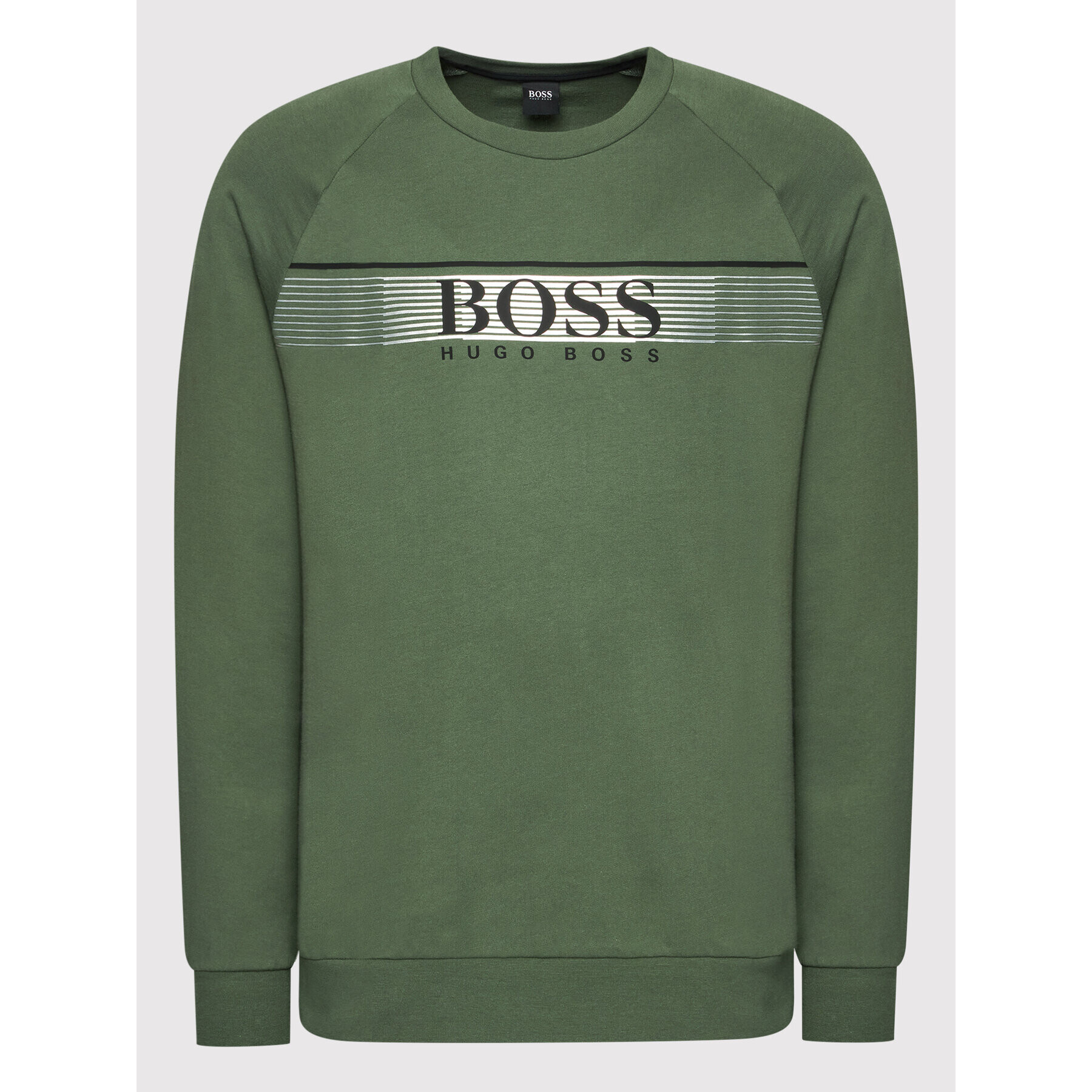 Boss Mikina Authentic 50464889 Zelená Regular Fit - Pepit.cz