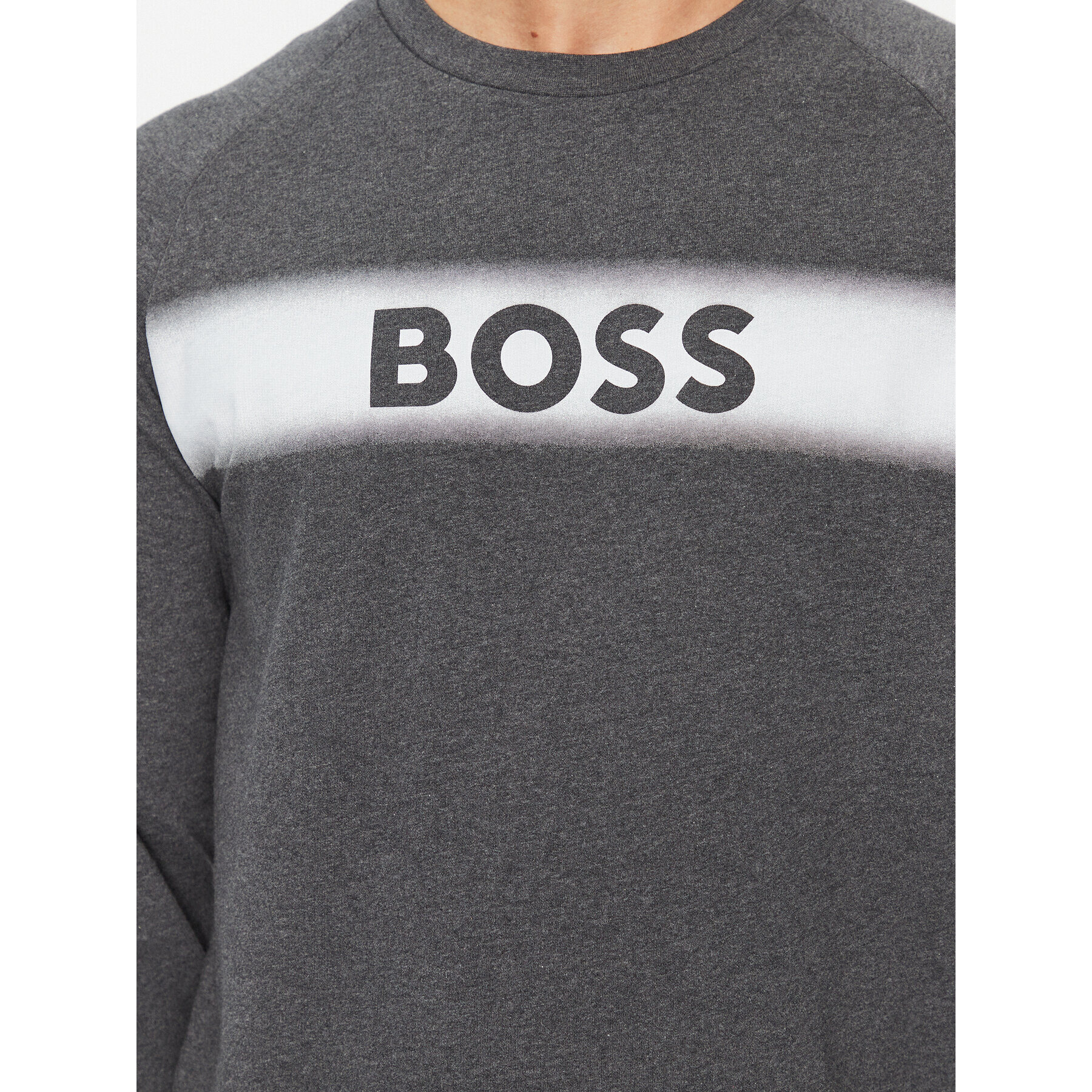 Boss Mikina Authentic 50503060 Šedá Regular Fit - Pepit.cz